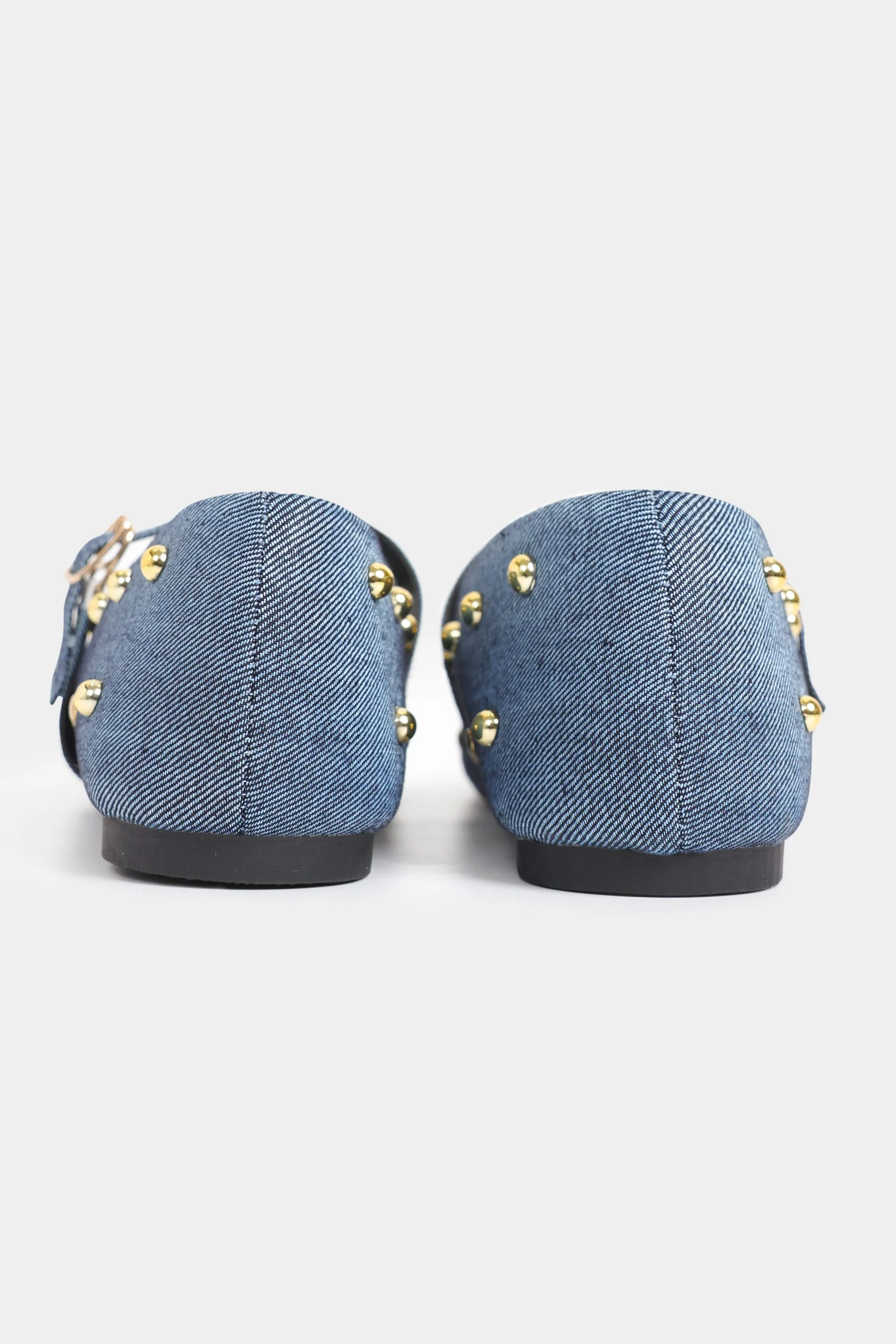 Embellished Denim Ballerinas - Image 4