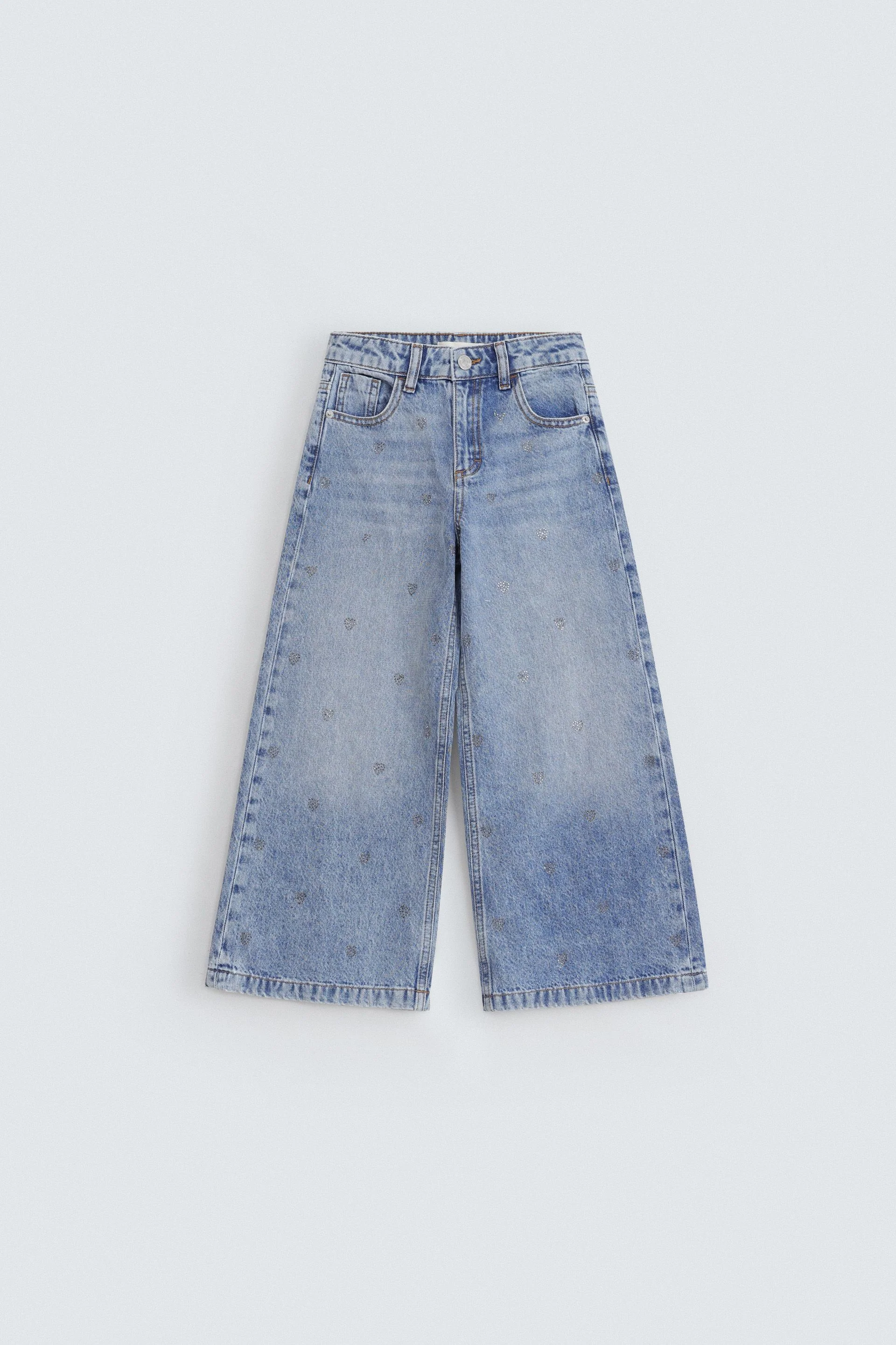 Embellished Wide Leg Jeans