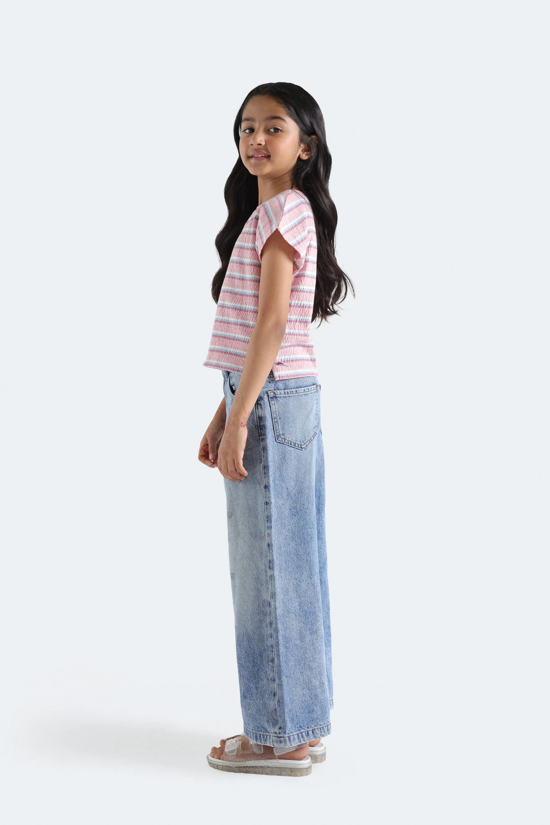Embellished Wide Leg Jeans - Image 6