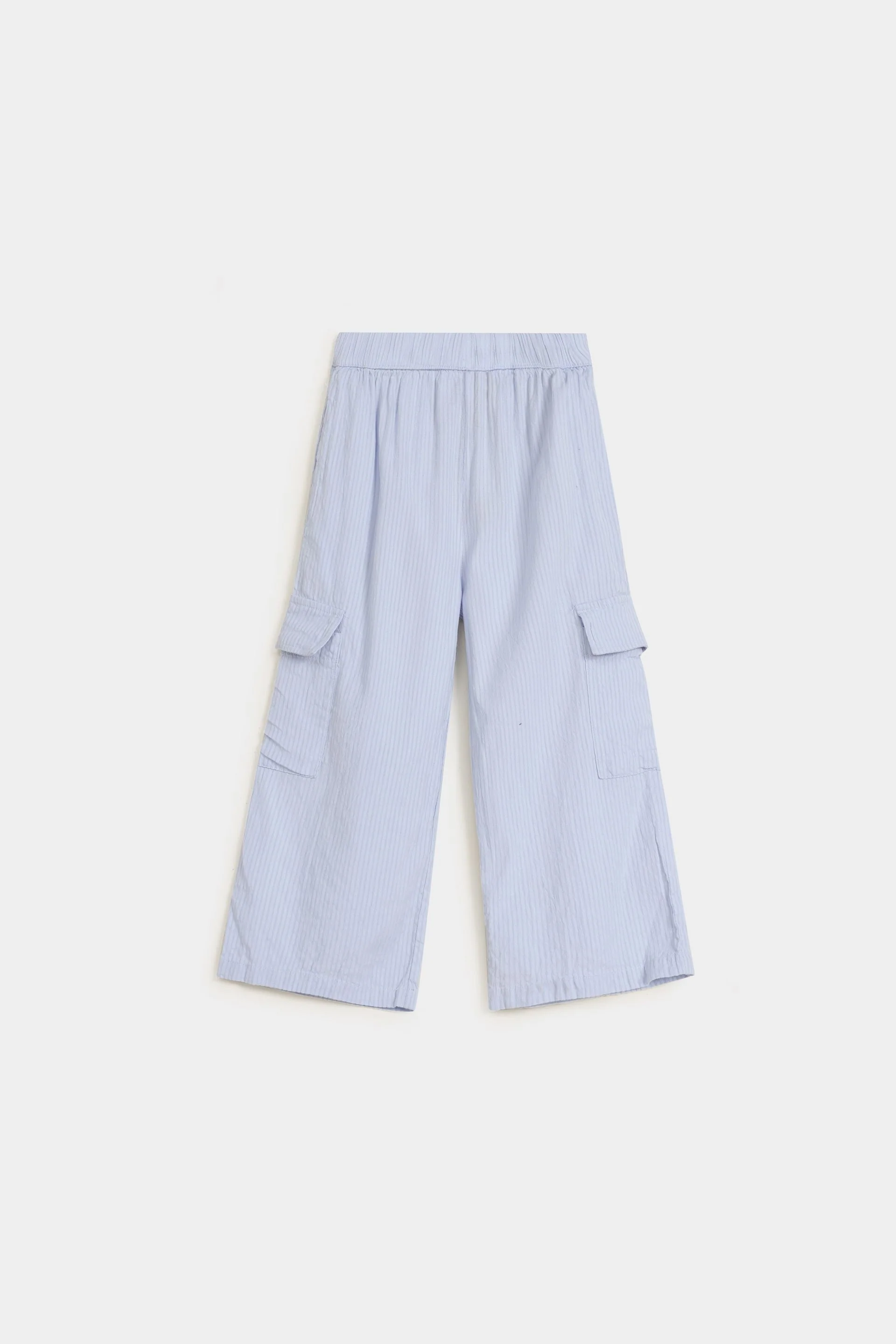 Wide Leg Cargo Trousers - Image 3