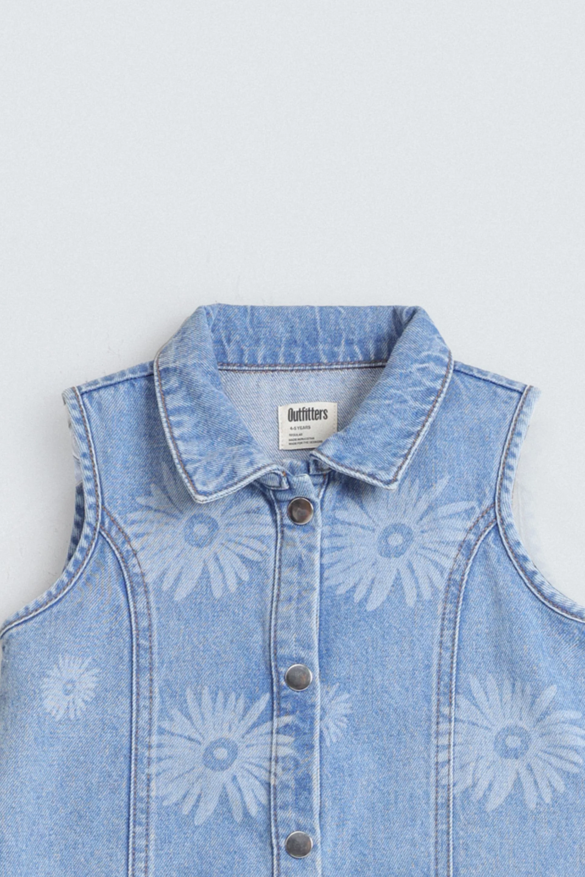 All-Over Print Denim Dress - Image 2