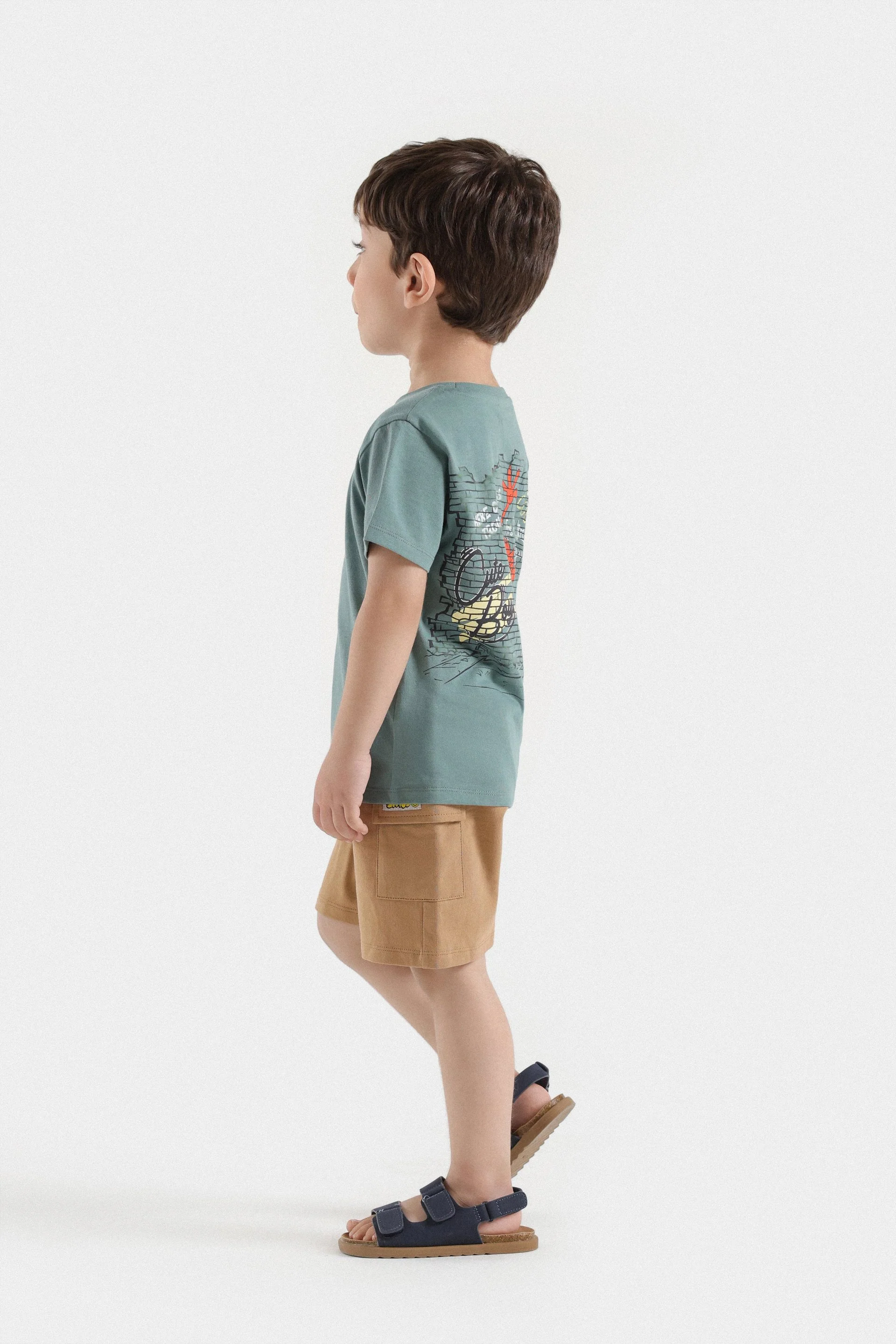 Basic Knit Cargo Shorts - Image 5