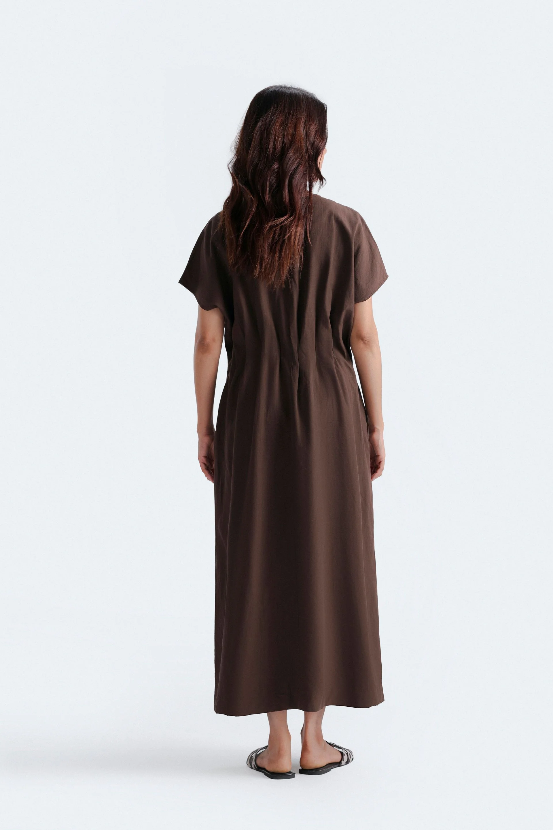 Pleated Midi Dress - Image 4