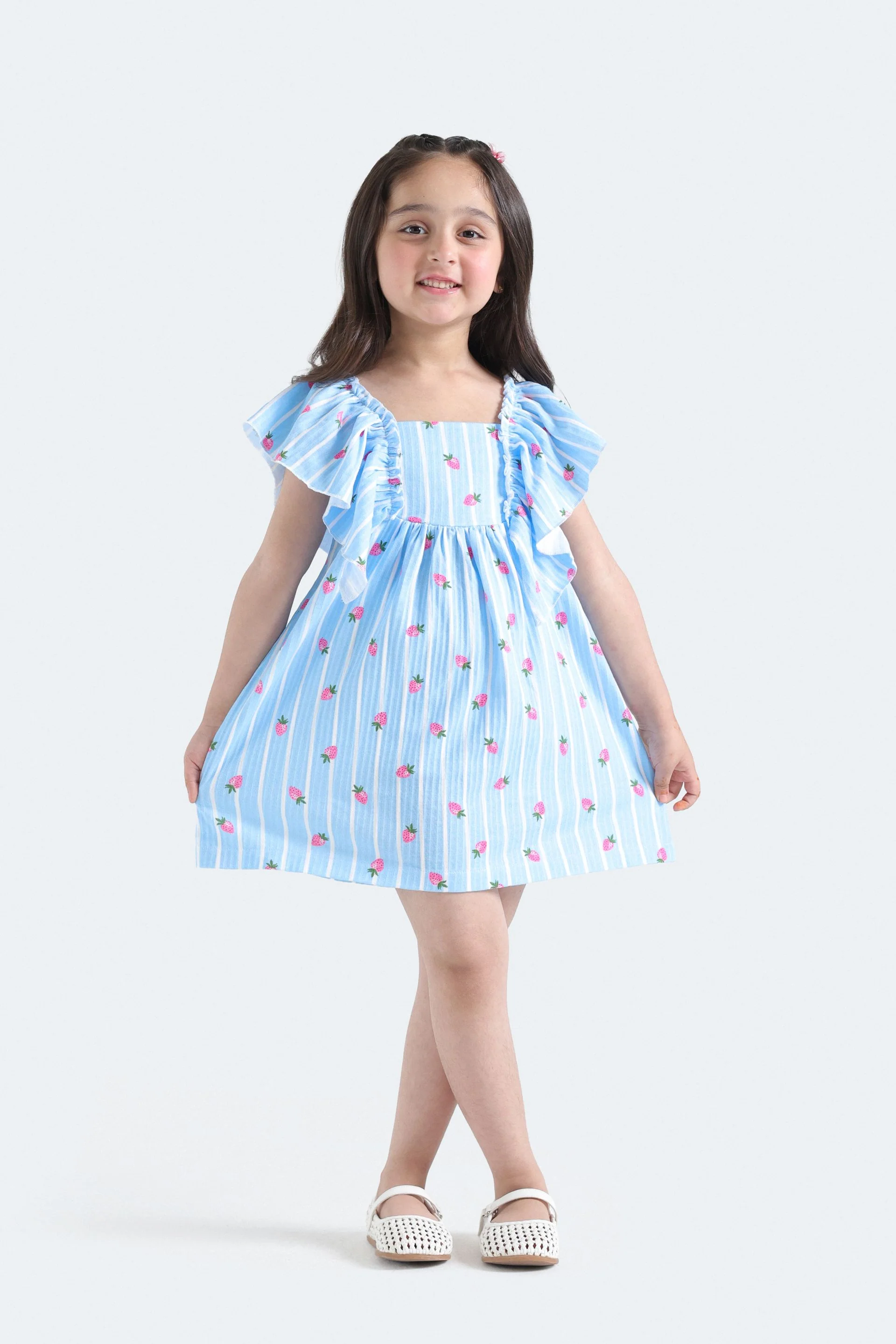 All-Over Print Stripe Dress - Image 4