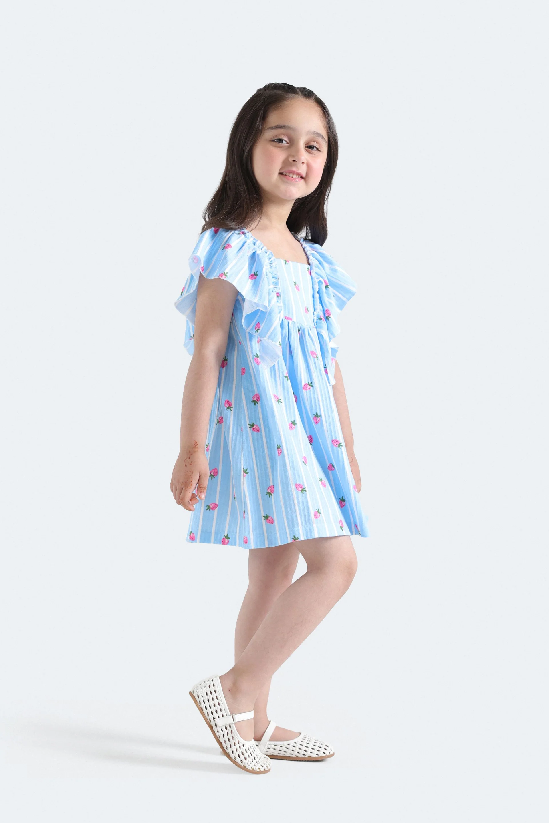 All-Over Print Stripe Dress - Image 5