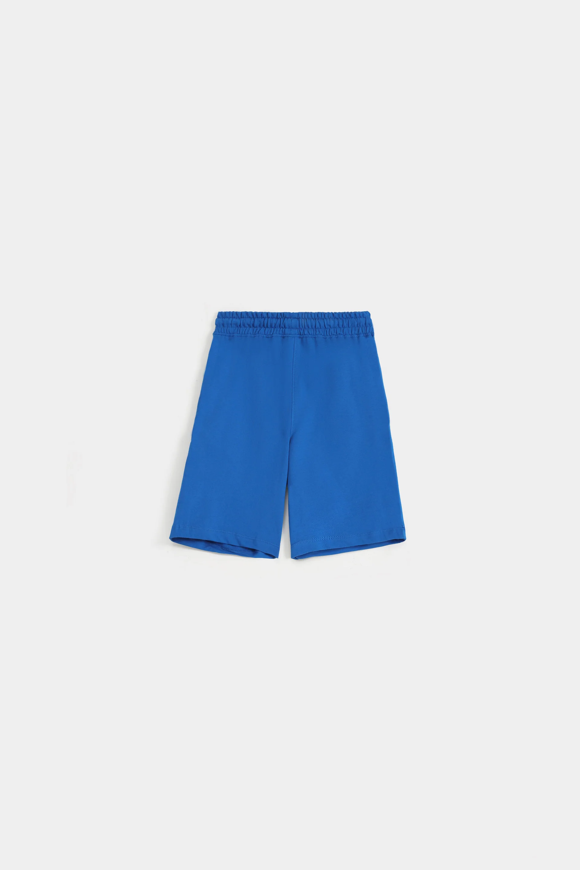 Basic Knit Shorts With Piping Detail - Image 3