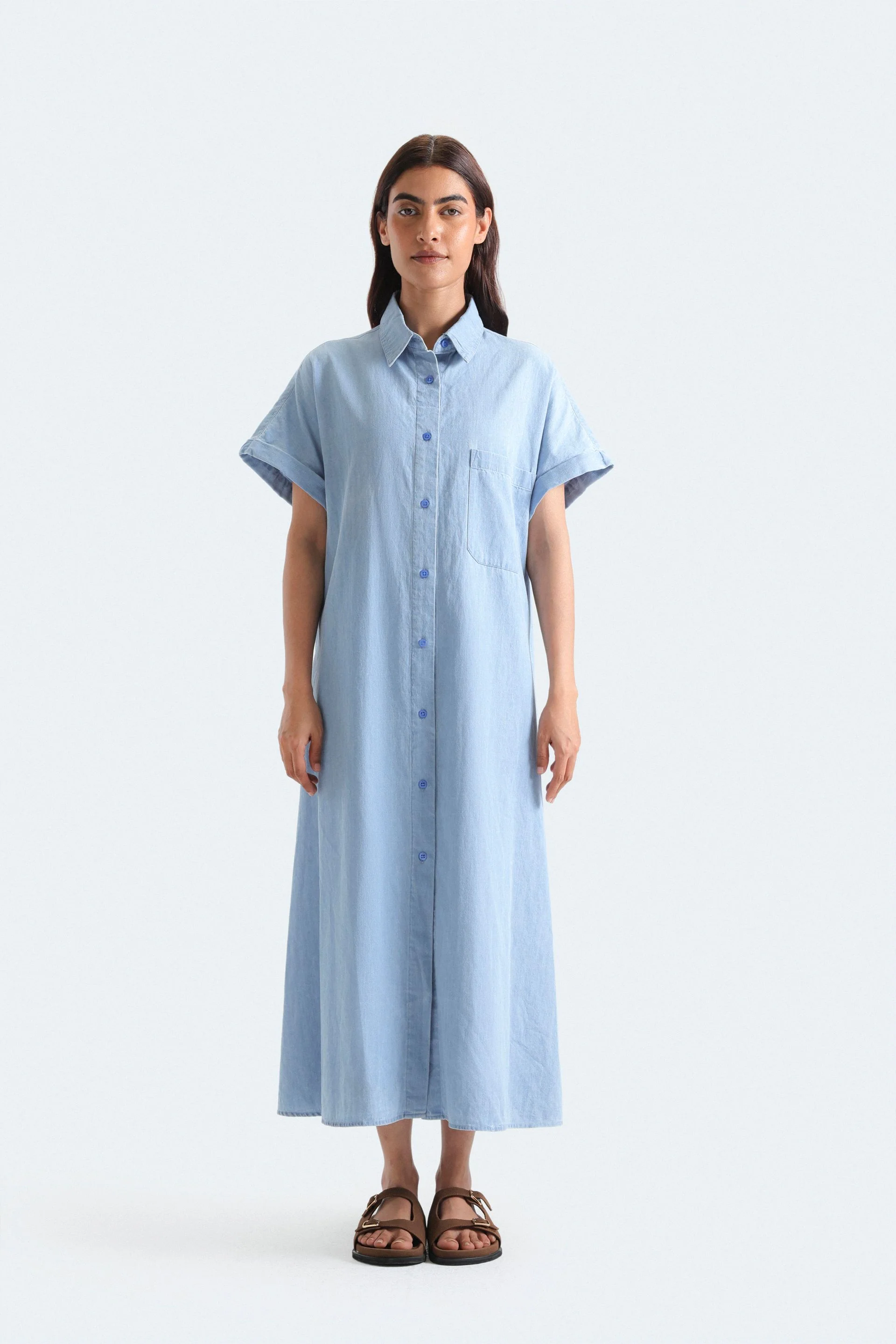 Denim Midi Dress