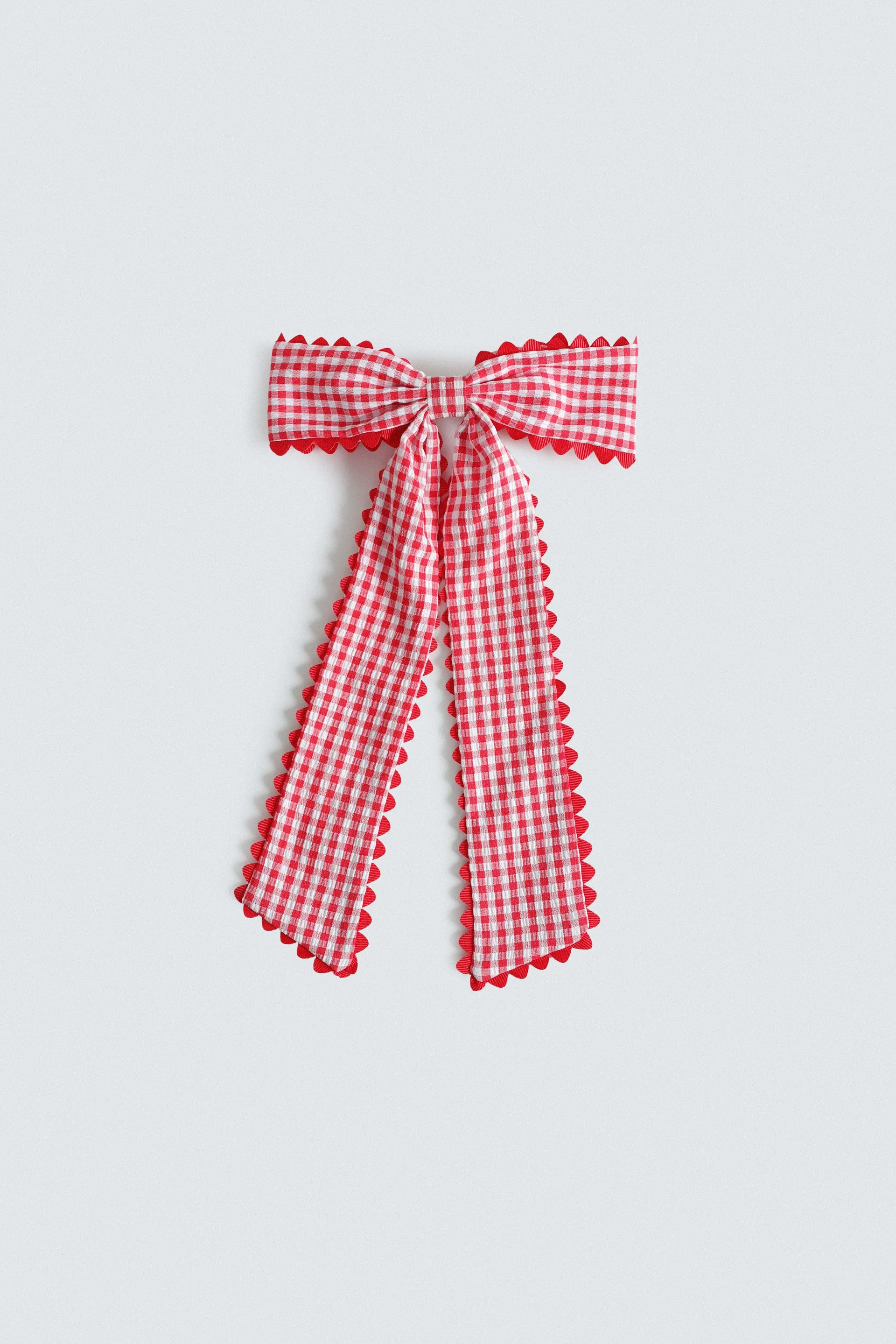 Checkered Bow Clip