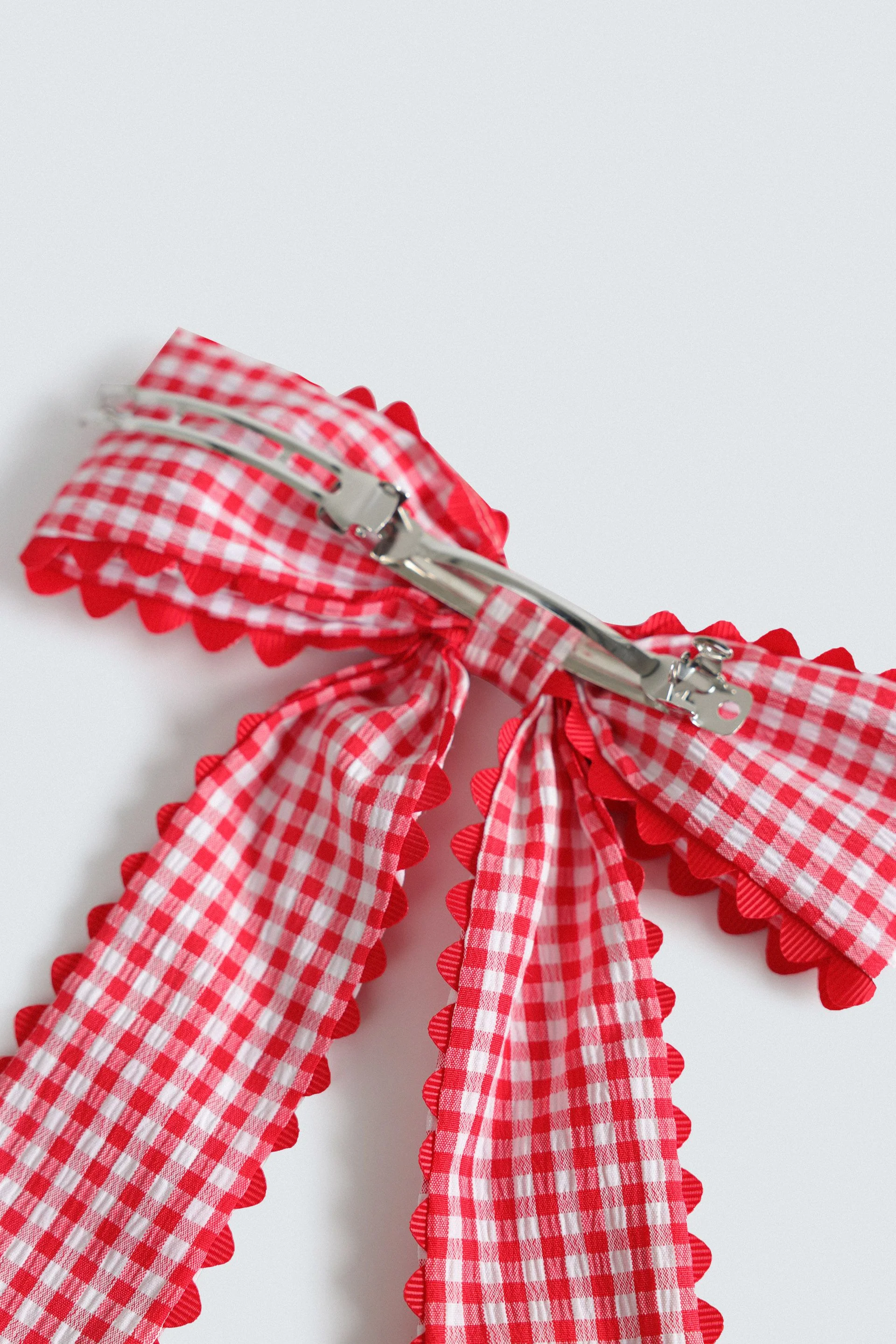Checkered Bow Clip - Image 3