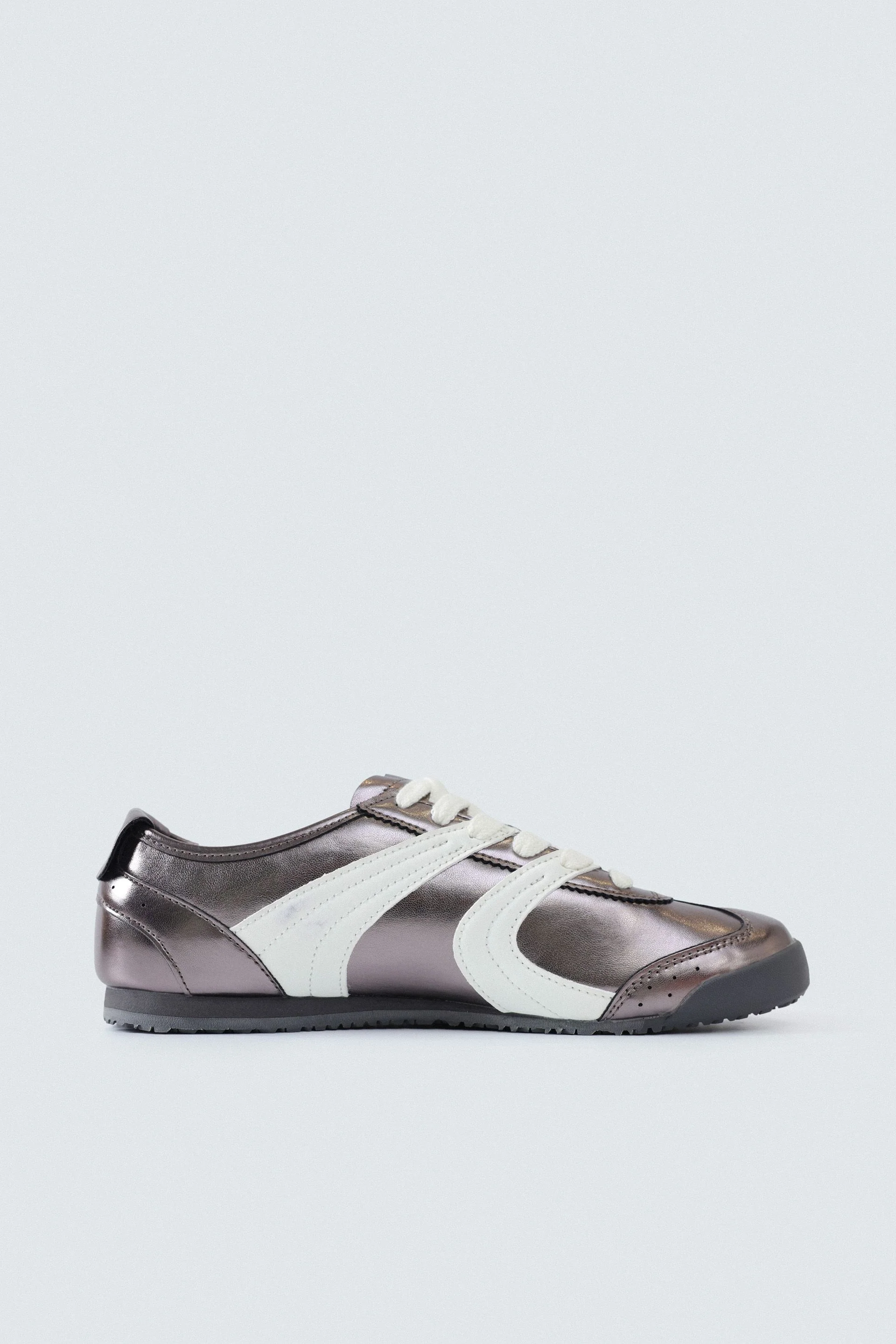 Multi-Piece Metallic Trainers