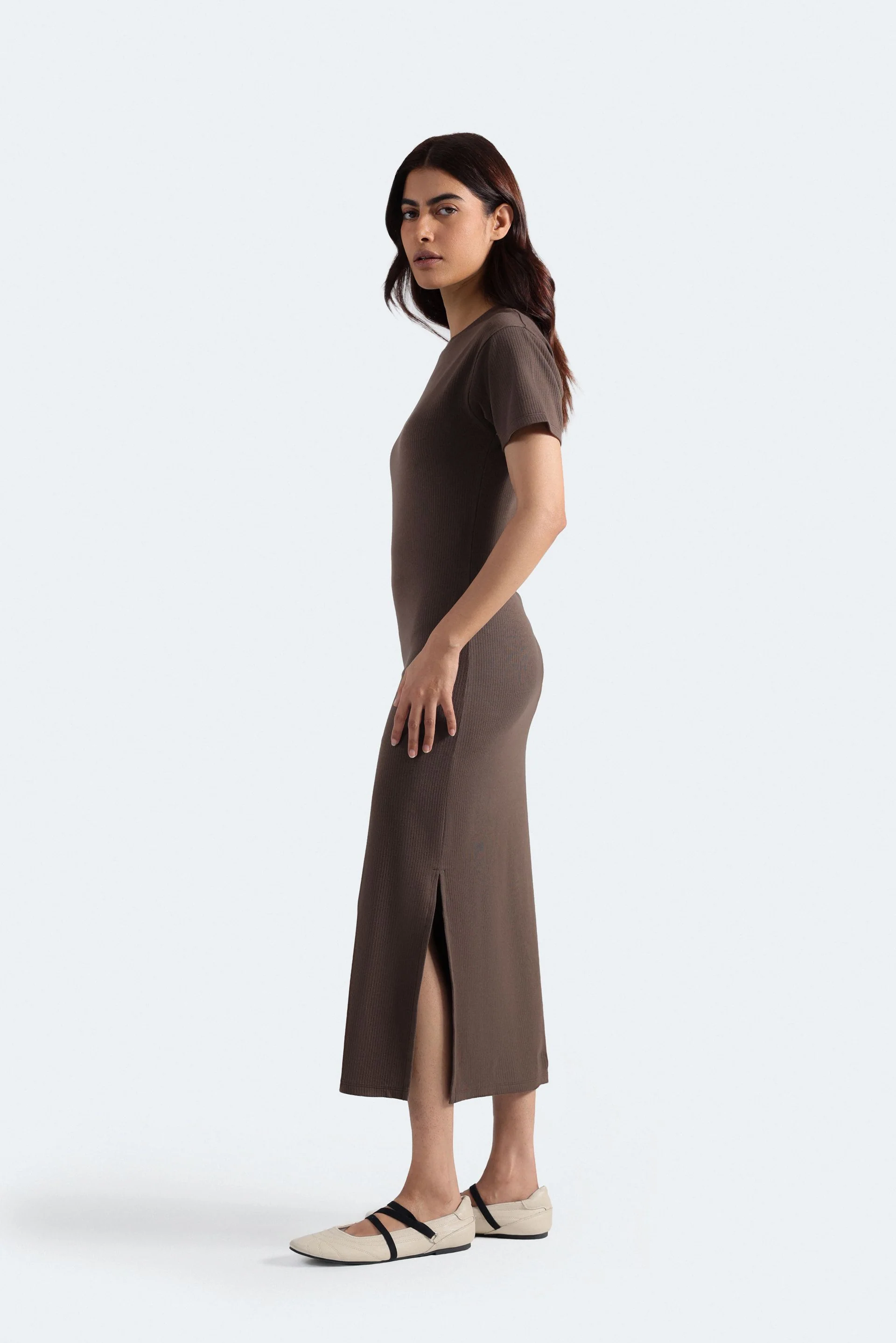 Ribbed T-Shirt Dress - Image 3