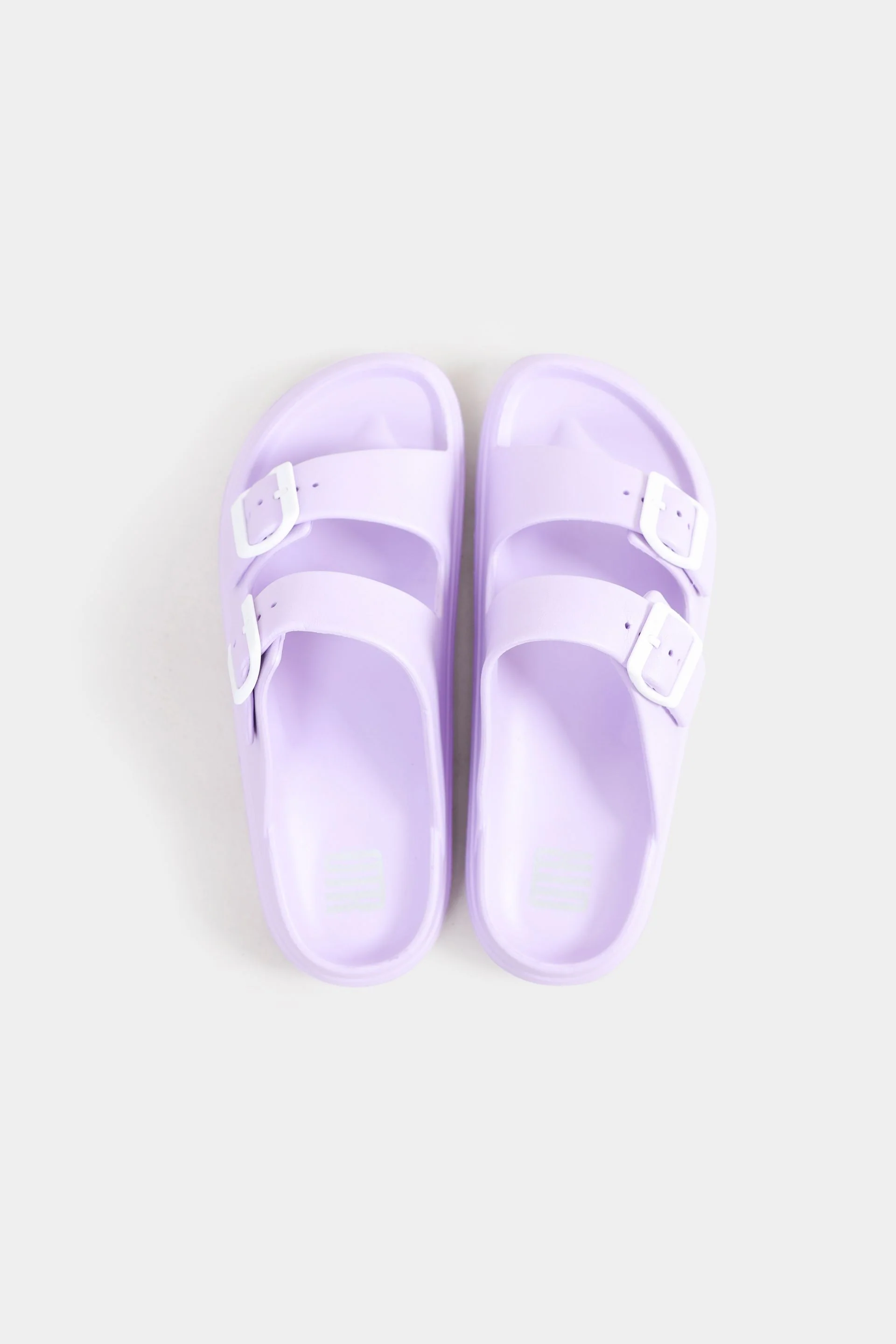Double Buckle Rubberized Slides - Image 2
