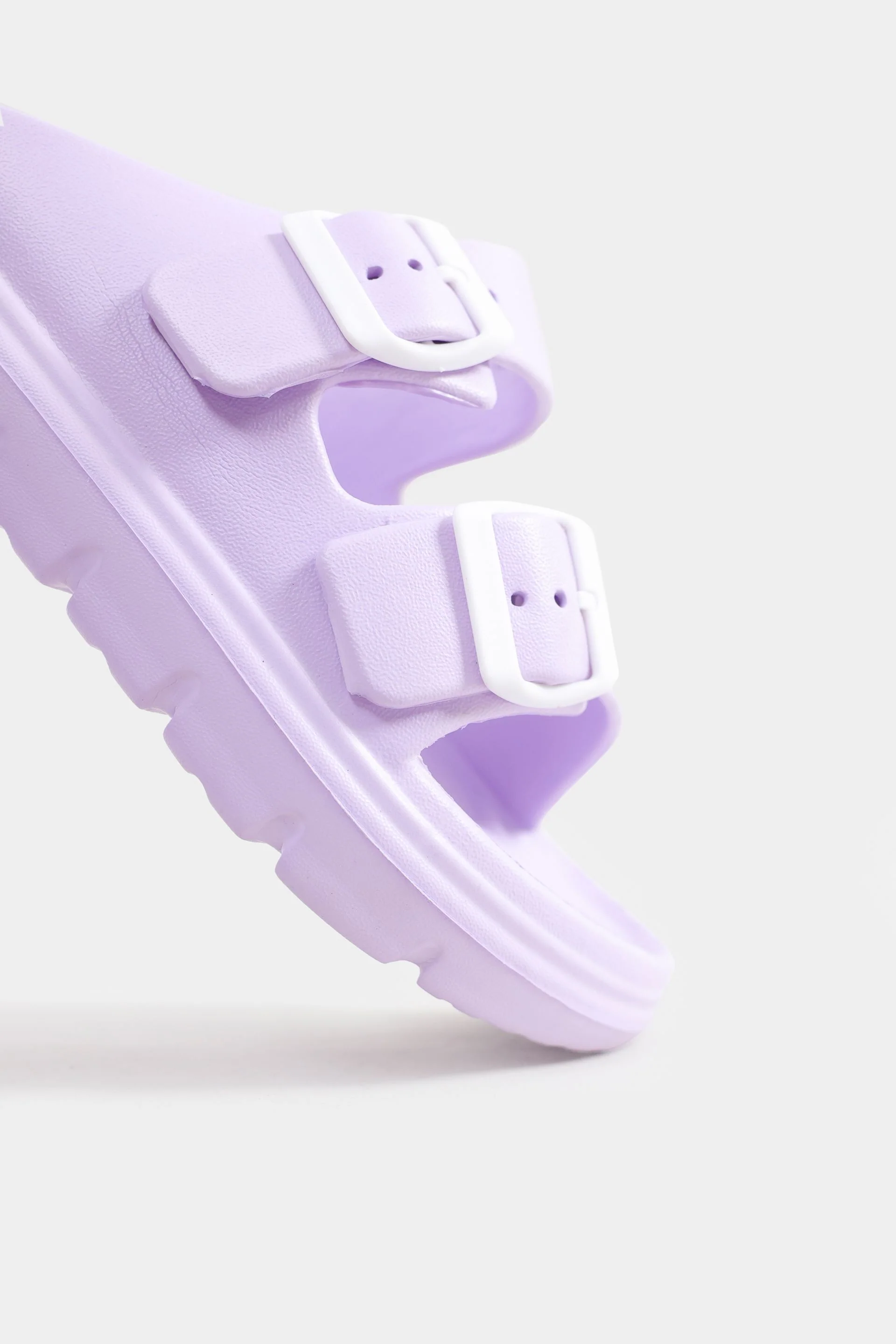 Double Buckle Rubberized Slides - Image 3