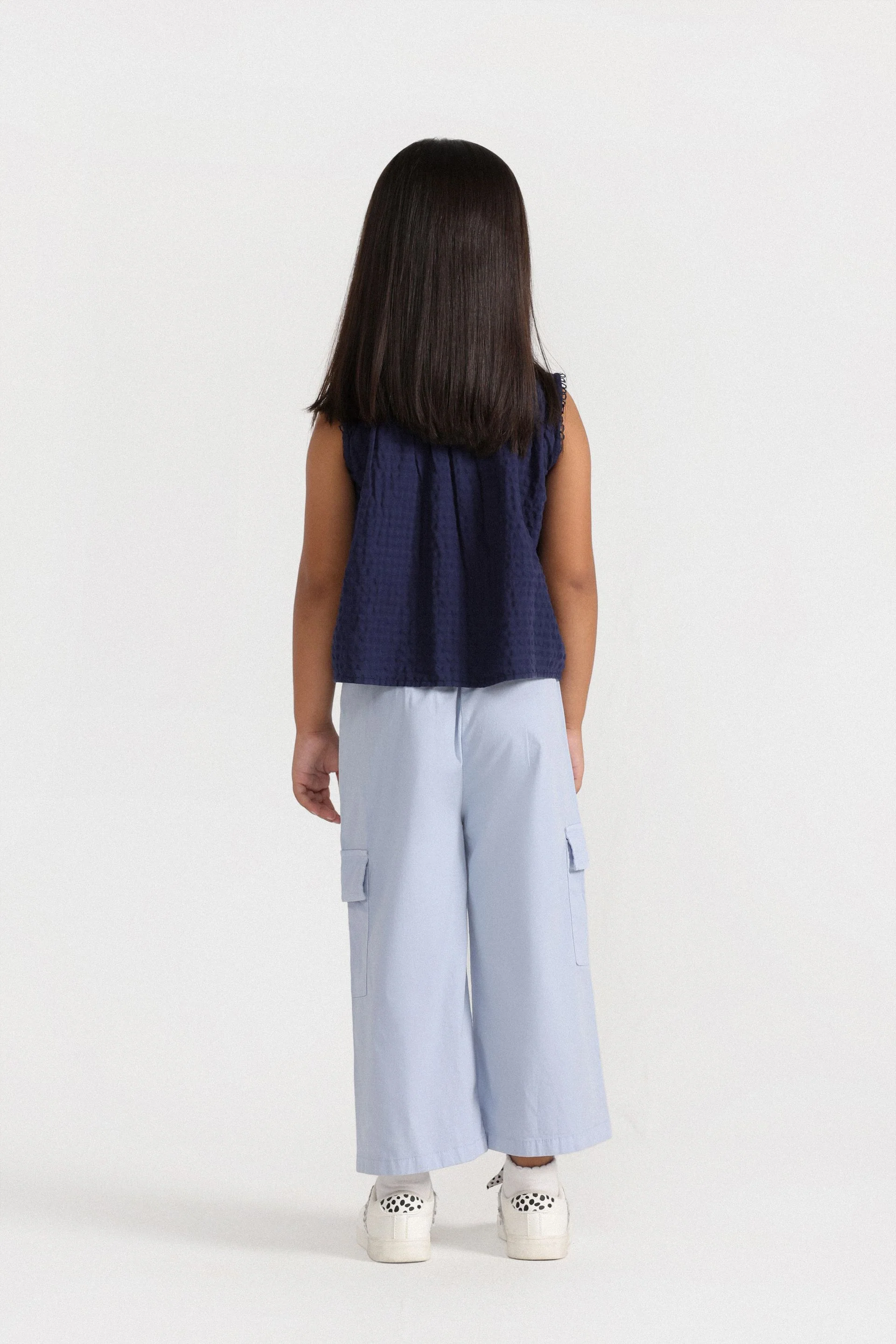 Wide Leg Cargo Trousers - Image 5