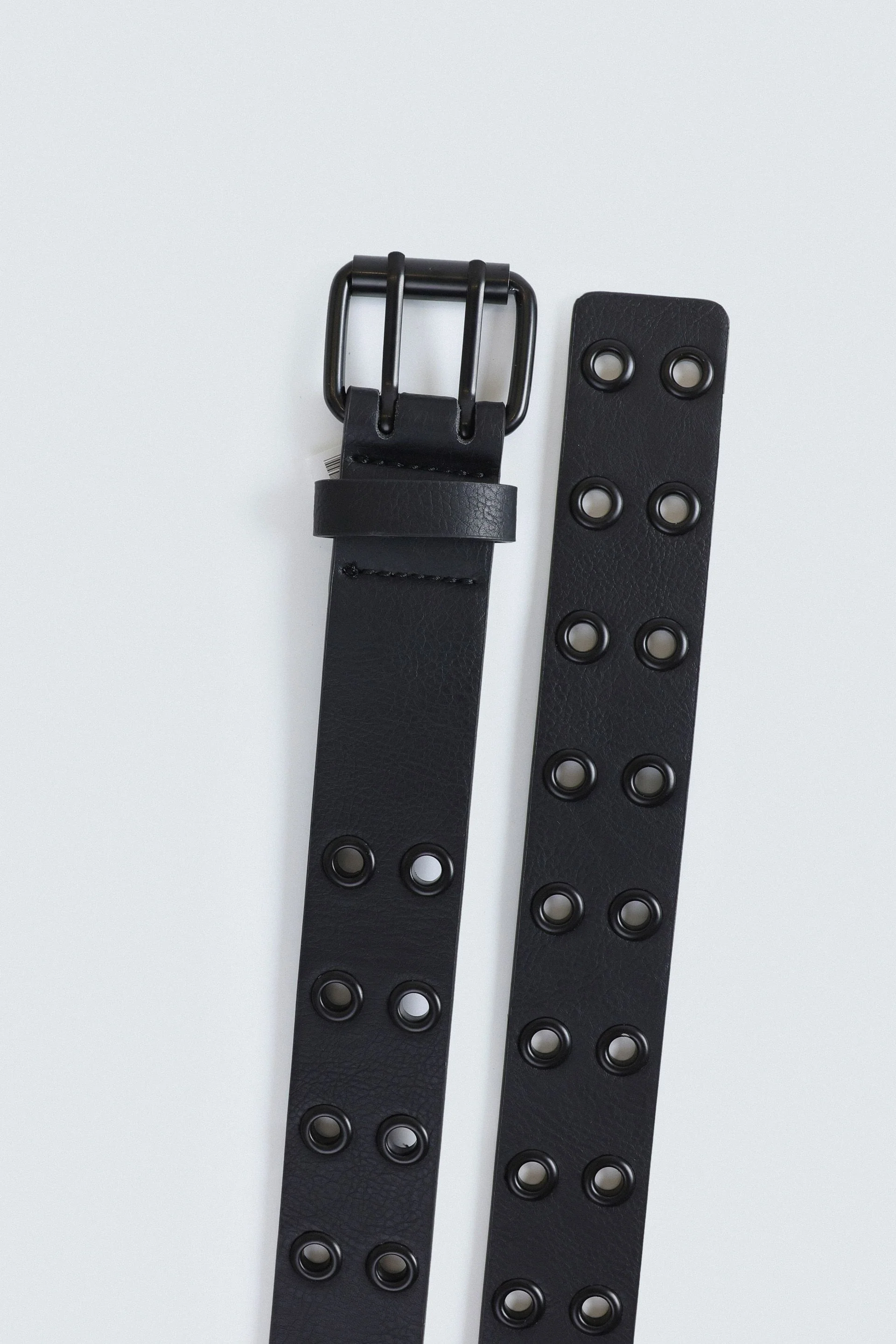 Faux Leather Grommet Belt - Image 3