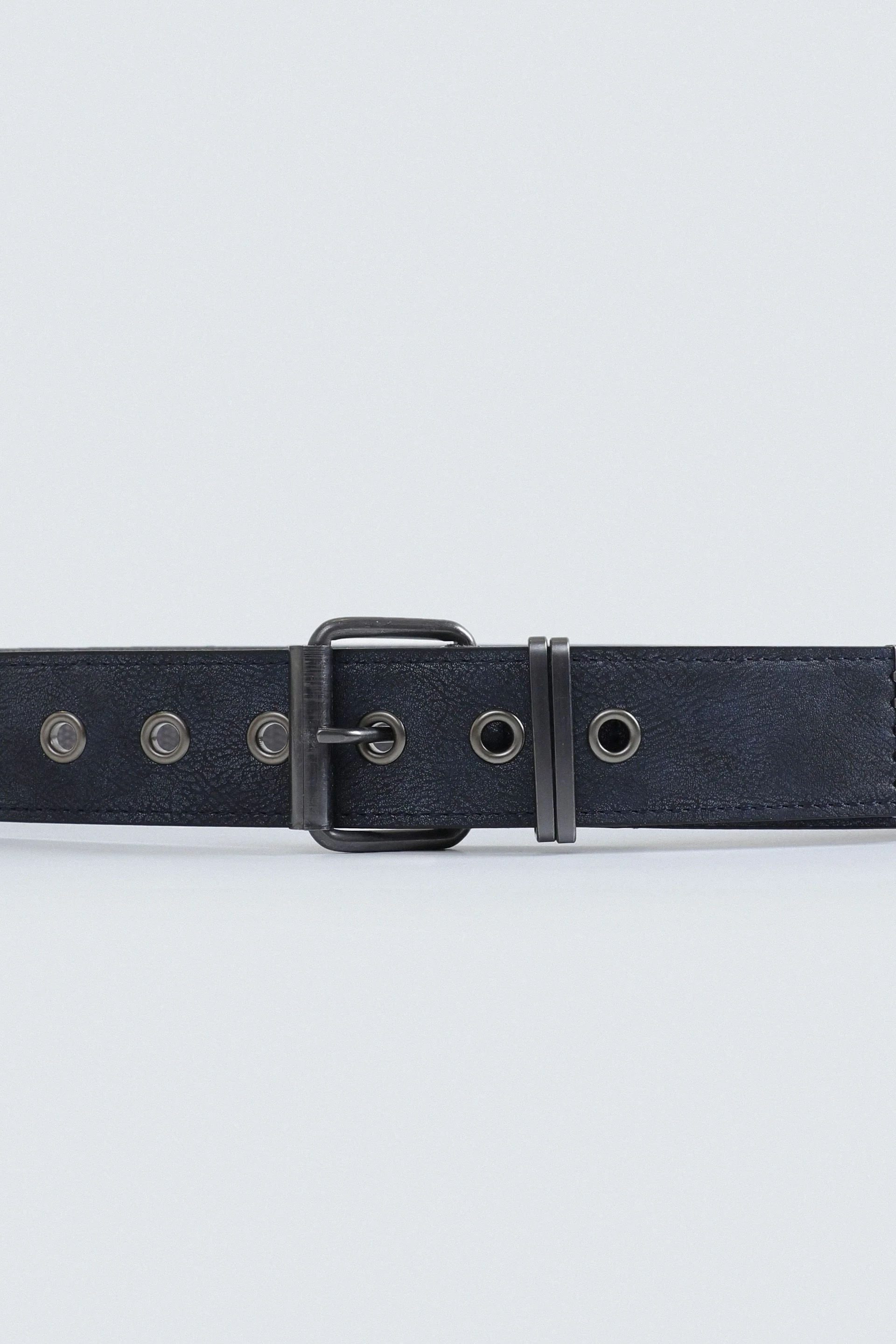 Faux Leather Single Grommet Belt - Image 2