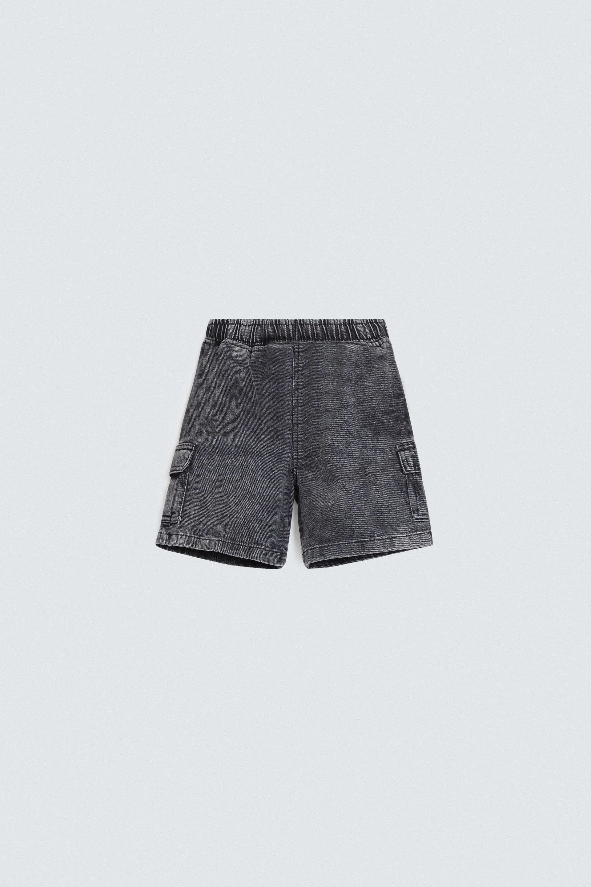 Denim Cargo Shorts - Image 3