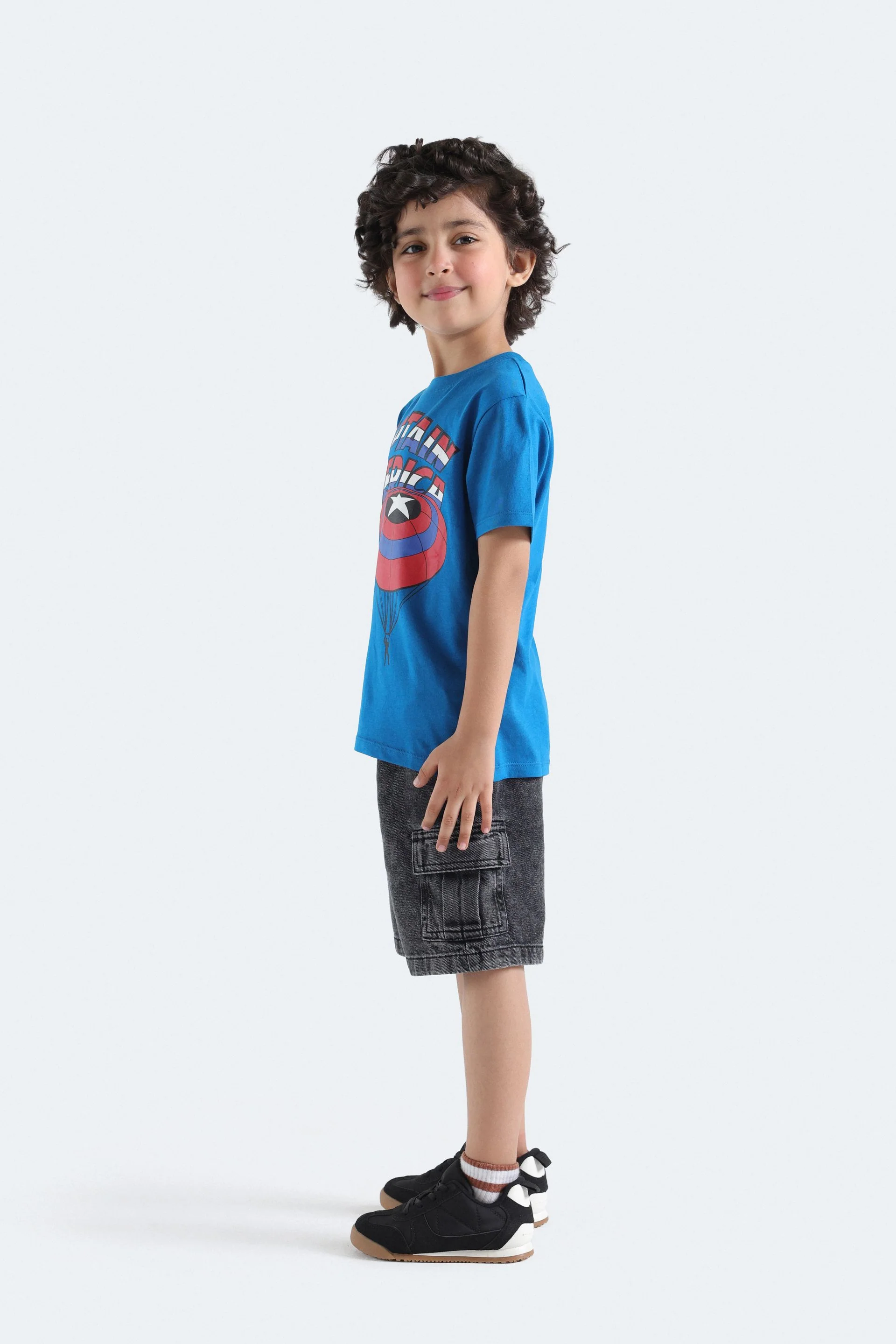 Denim Cargo Shorts - Image 6