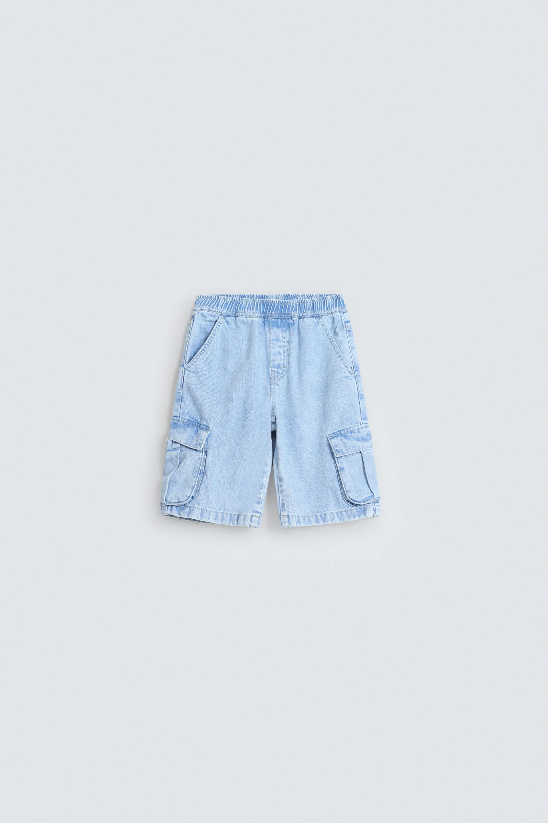 Denim Cargo Shorts