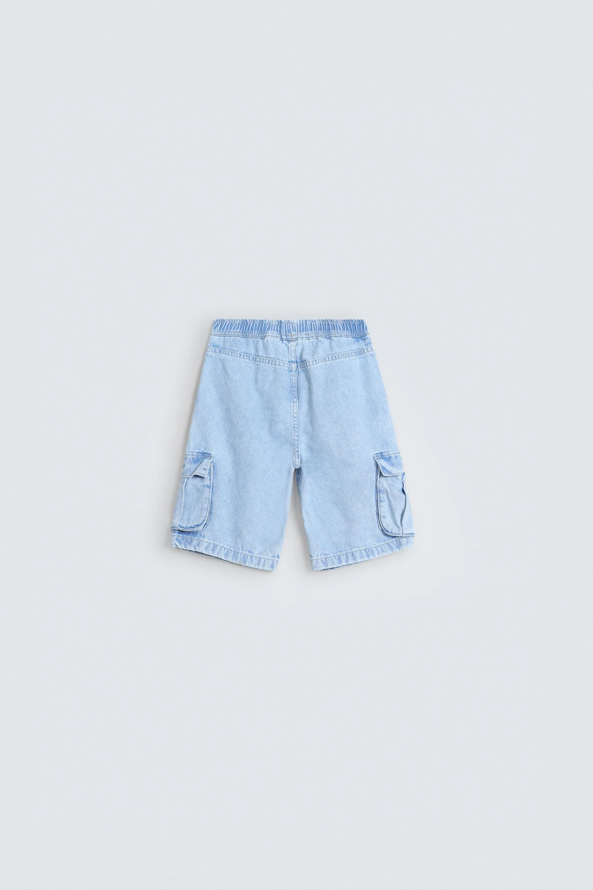 Denim Cargo Shorts - Image 3
