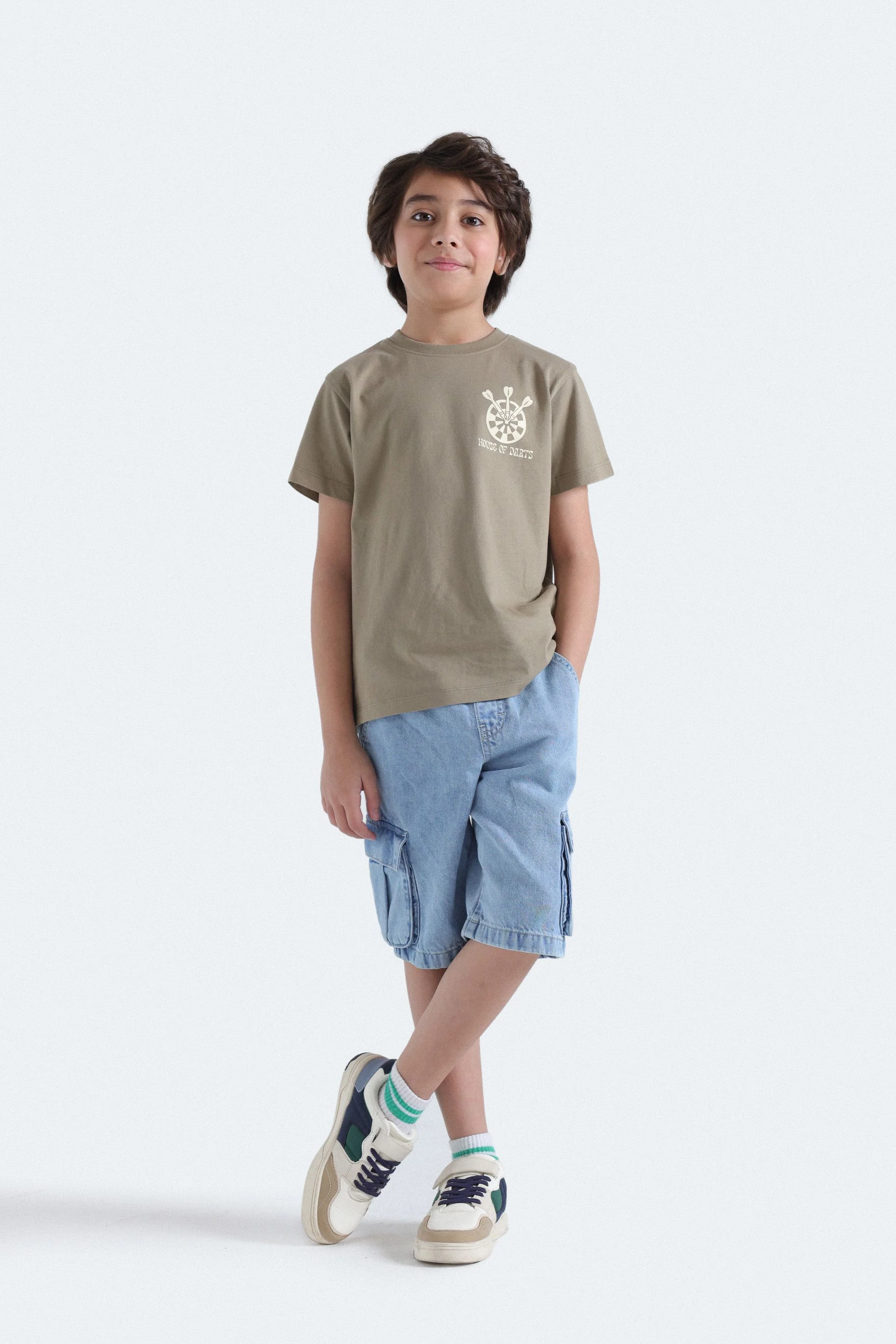 Denim Cargo Shorts - Image 4