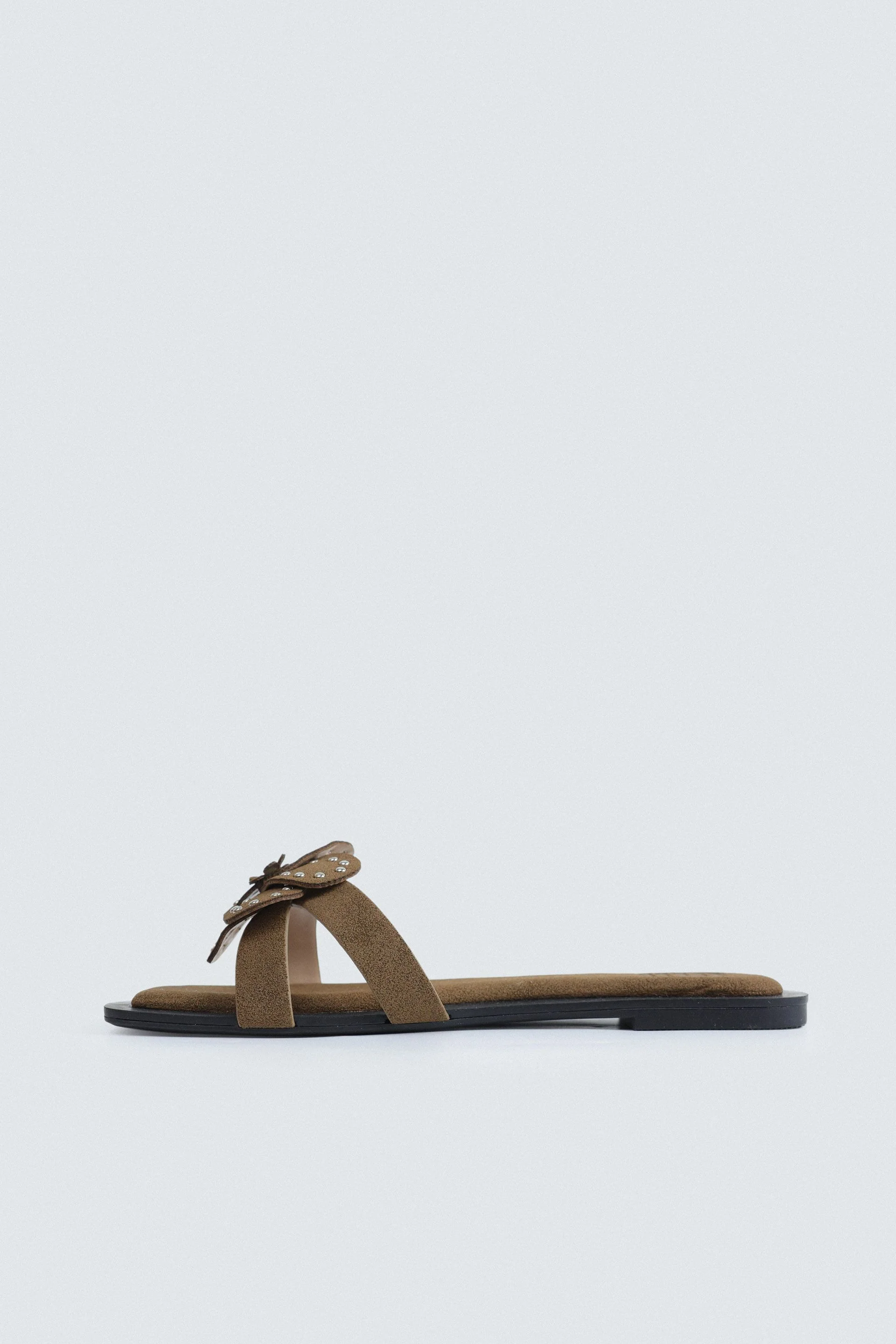 Flower Studded Strap Flats - Image 10