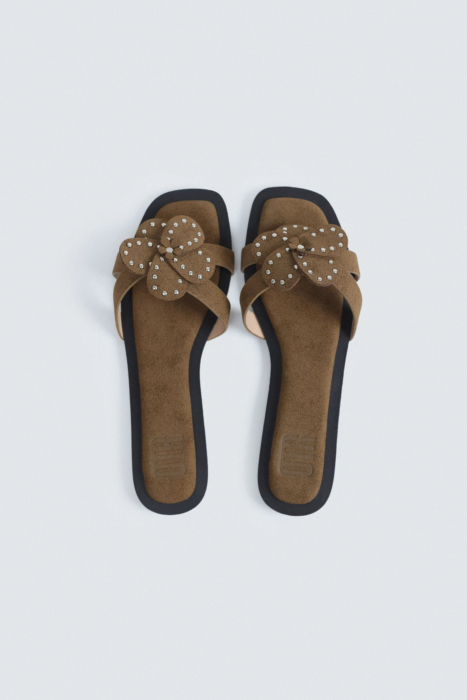 Flower Studded Strap Flats - Image 8