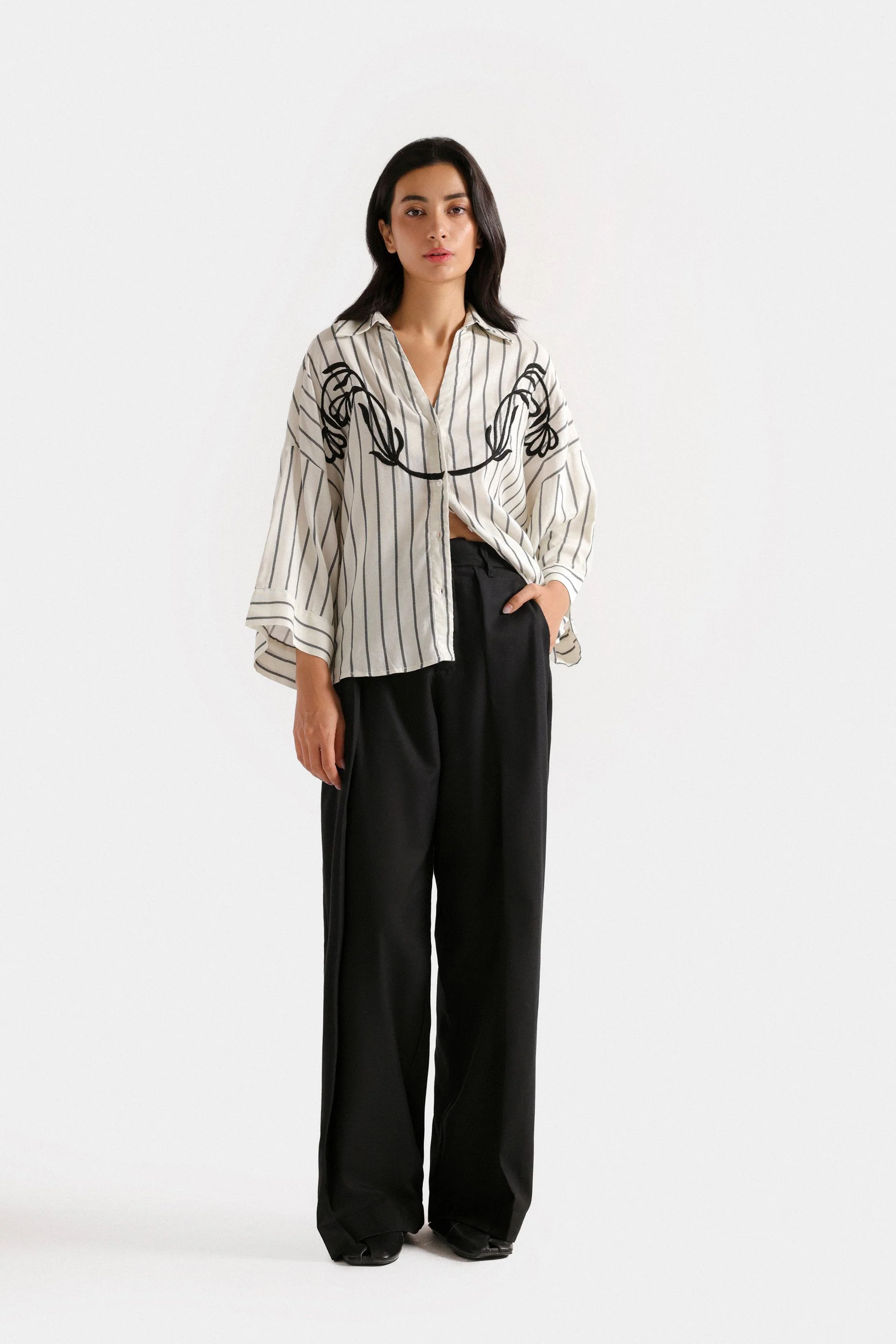 Pleated Loose Pants