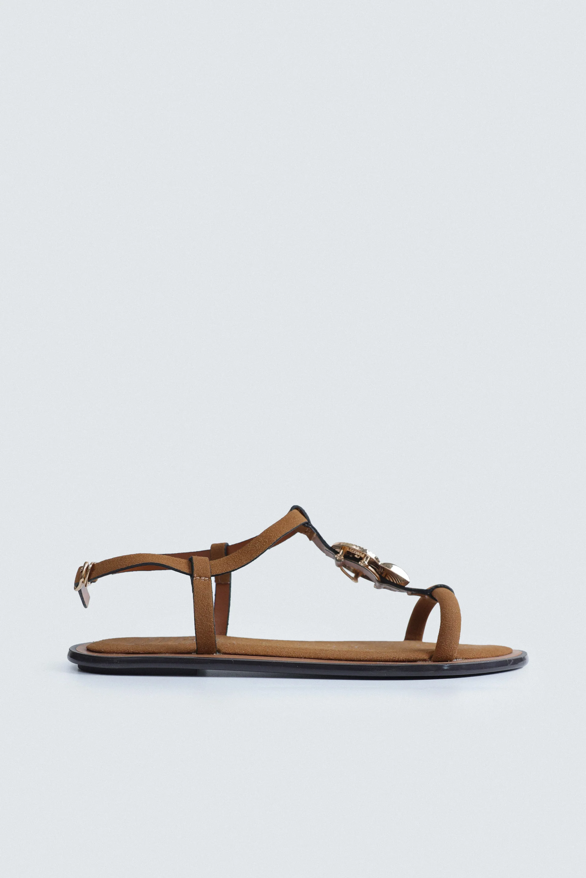 Slip-On T-Strap Sandals