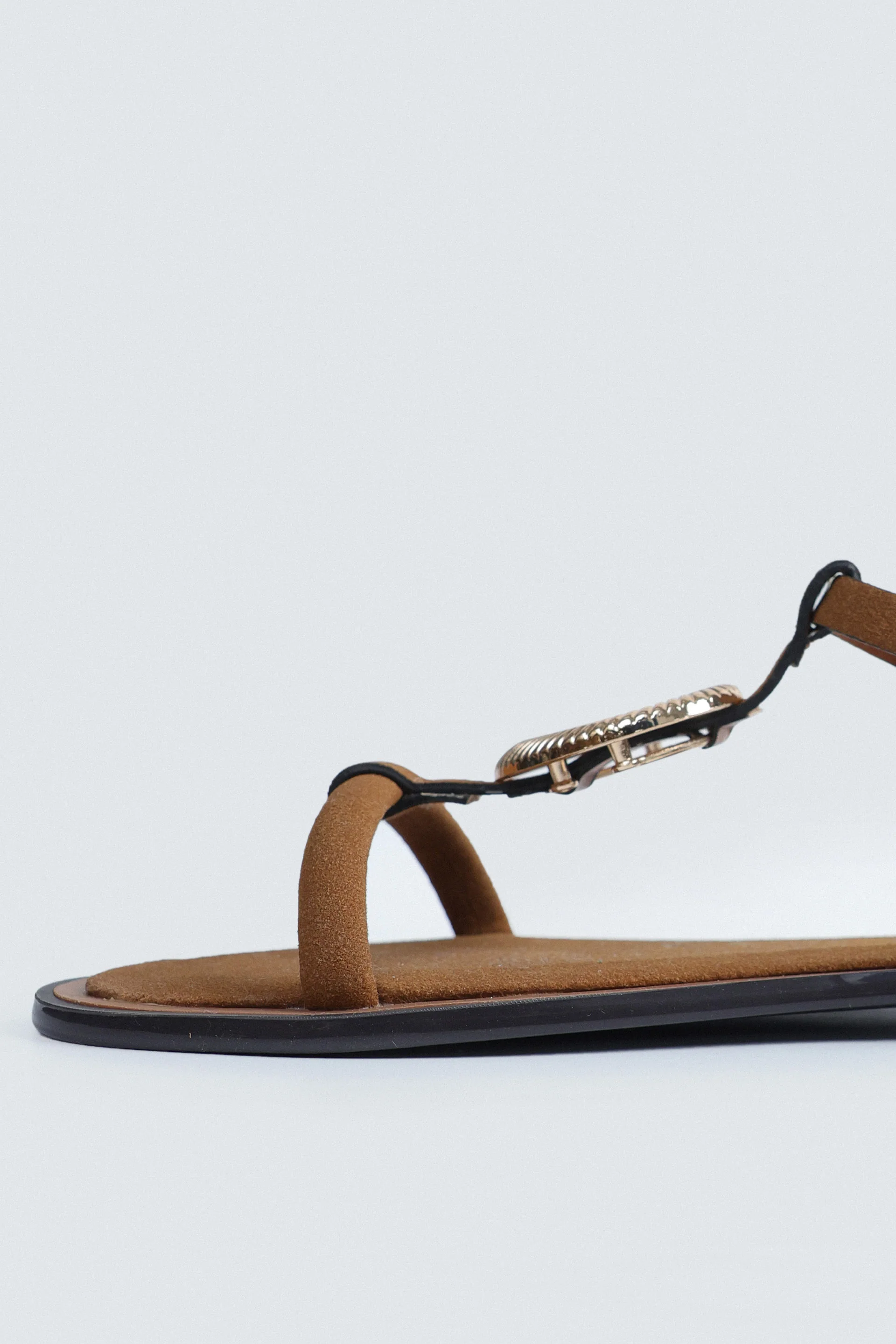 Slip-On T-Strap Sandals - Image 3