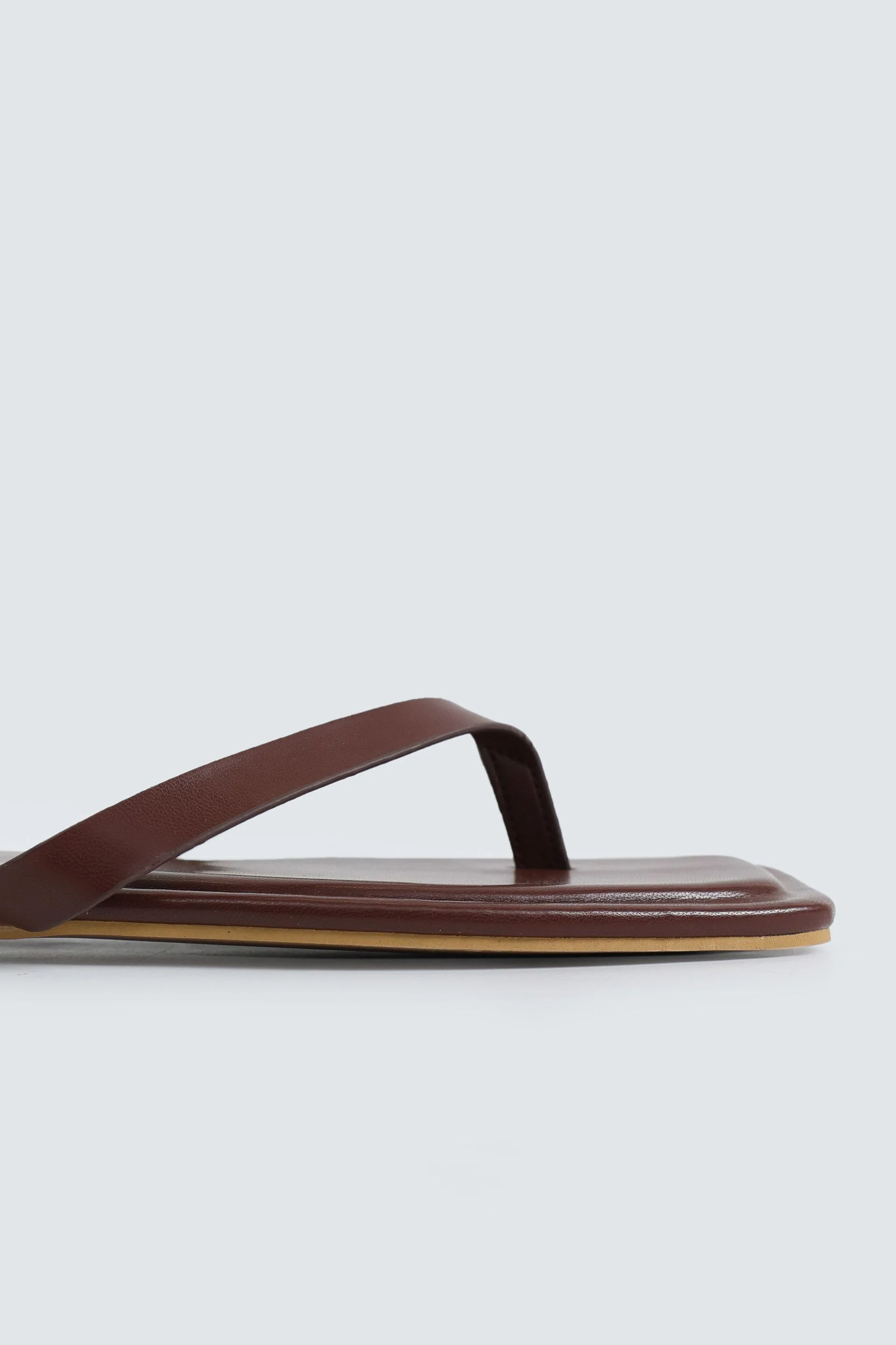 Faux Leather Flip Flops - Image 3