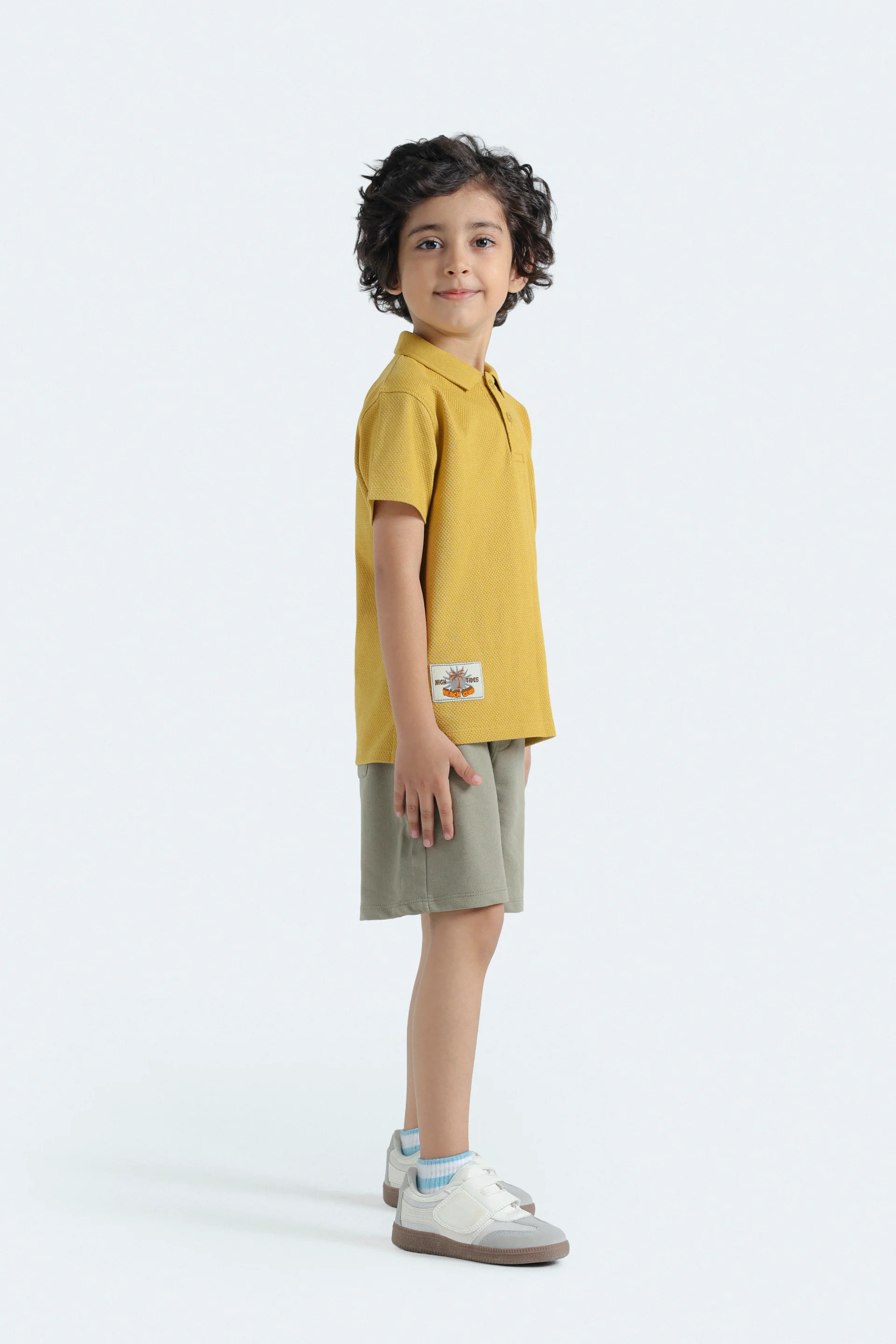 Knitted Shorts with Label Patch - Image 5