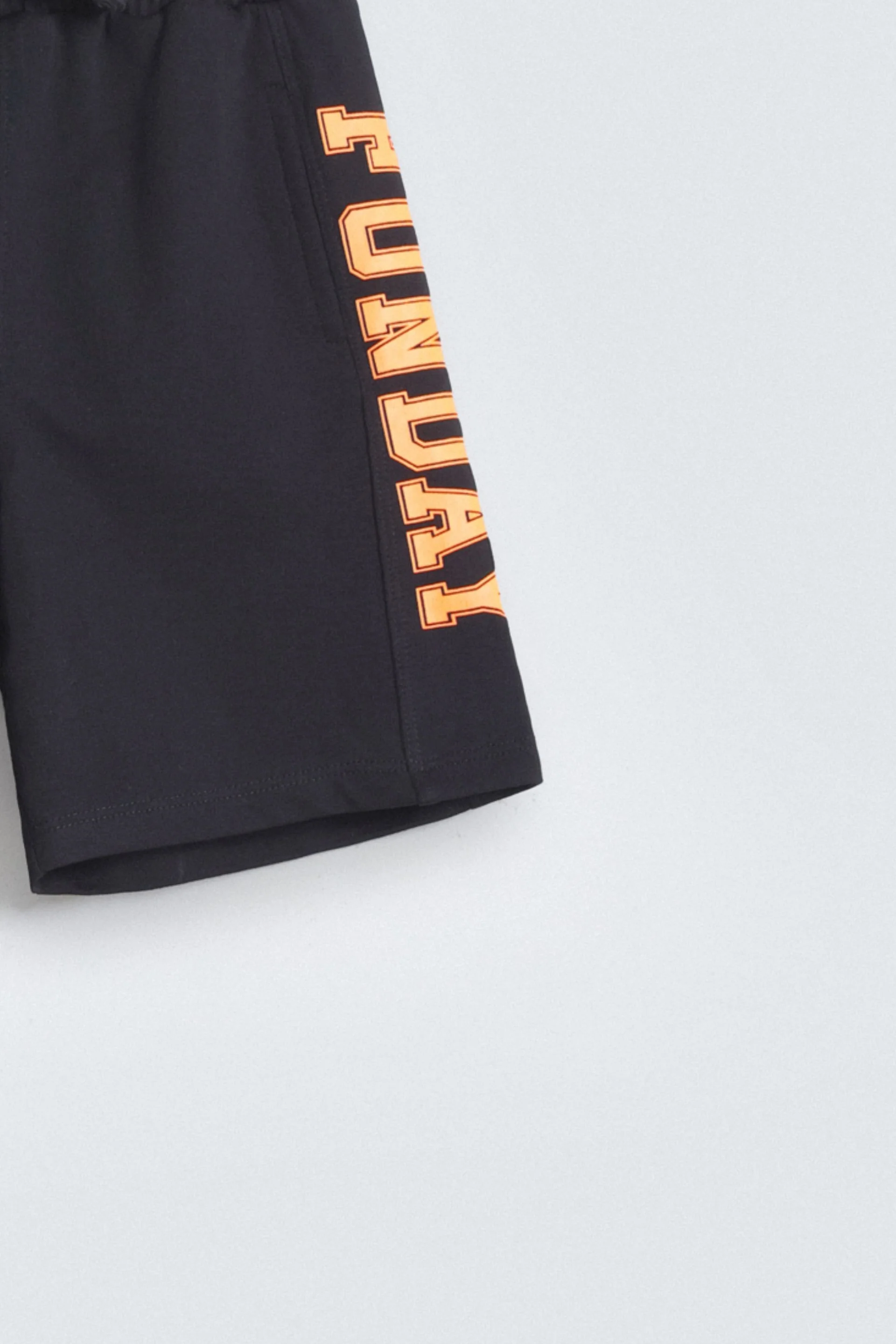 Slogan Print Knit Shorts - Image 2