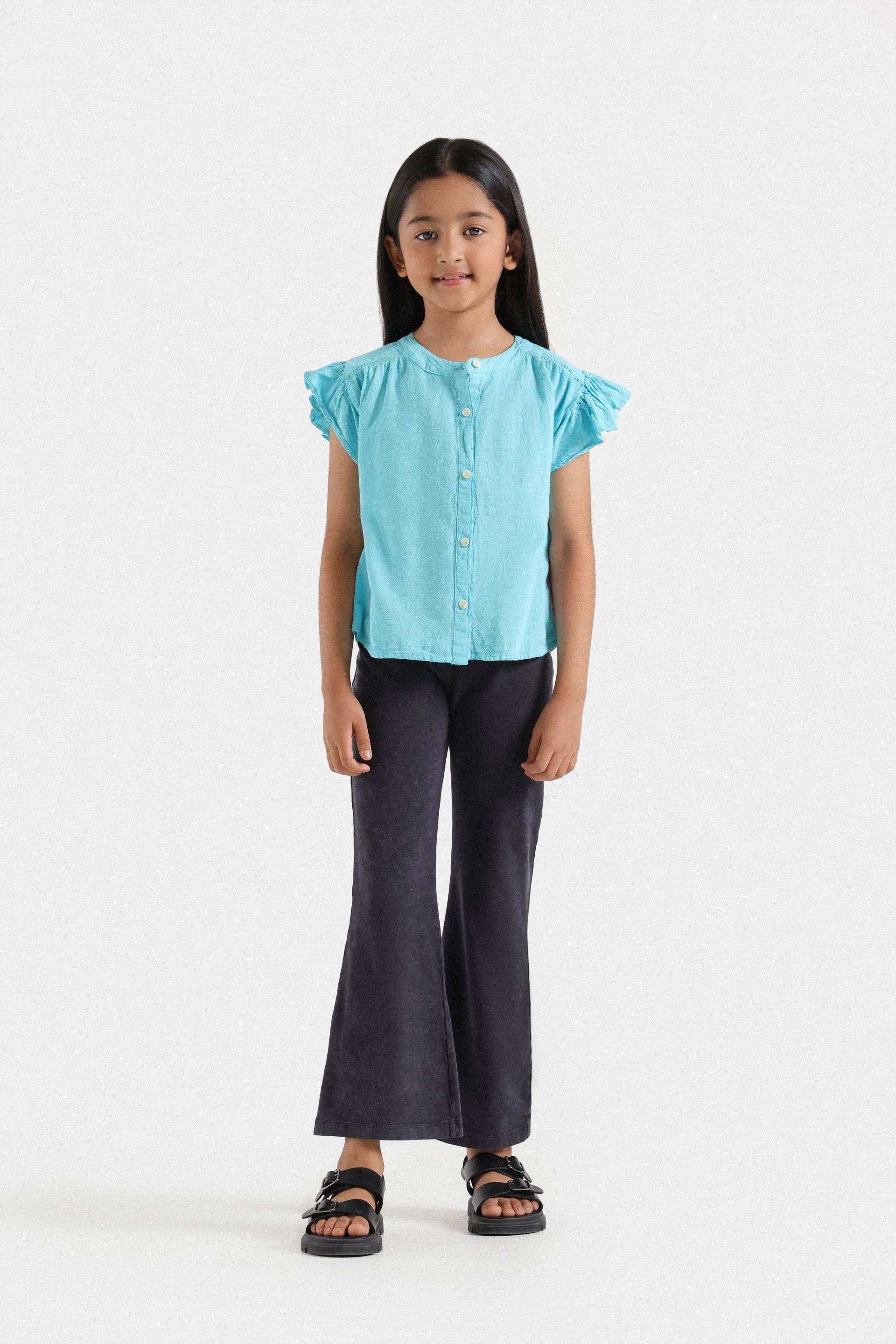 Basic Blouse With Lace Detail - Image 4