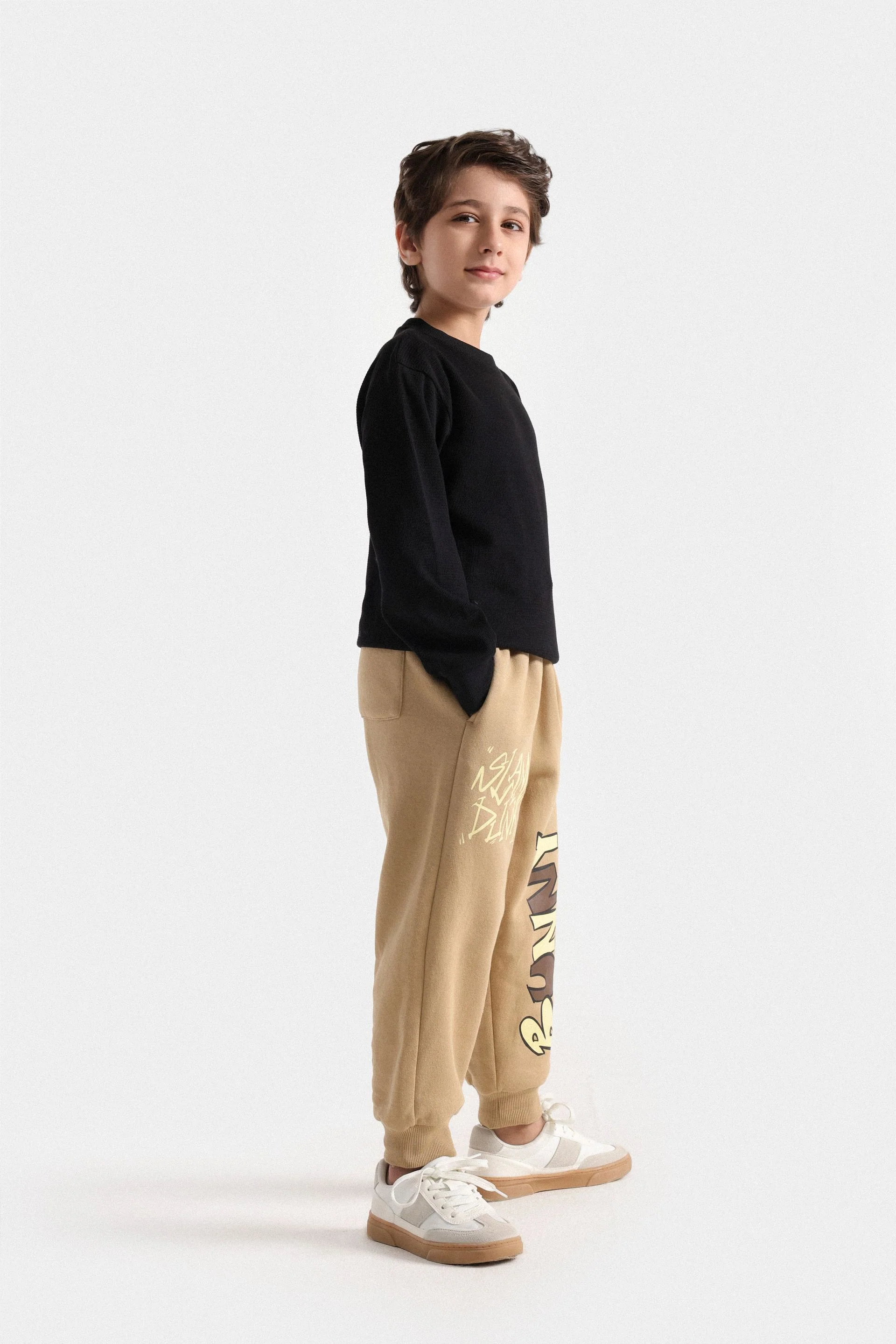 Basic Textured Sweatshirt - Image 5