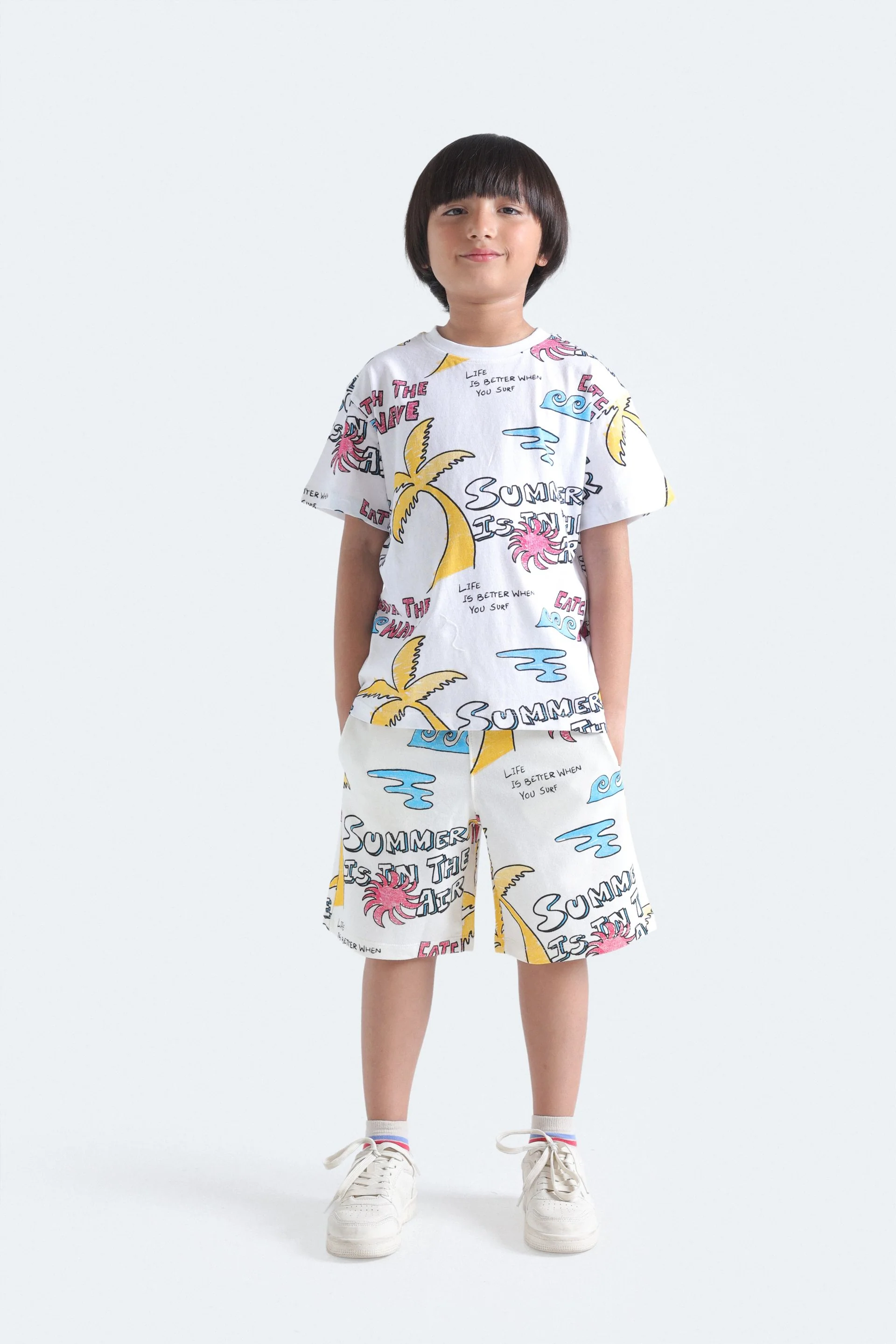Printed Knit Shorts - Image 4