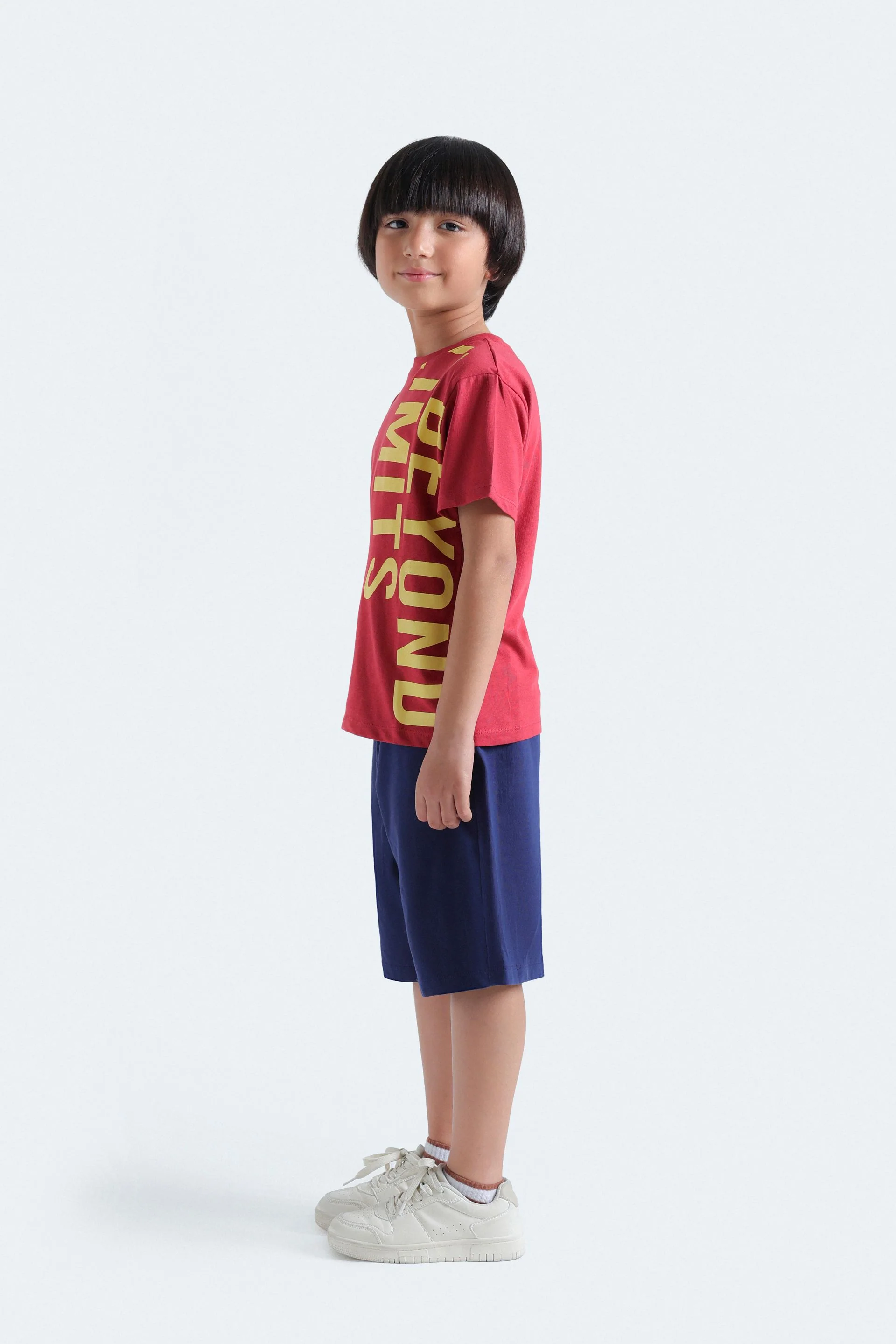 Slogan Print Knit Shorts - Image 5