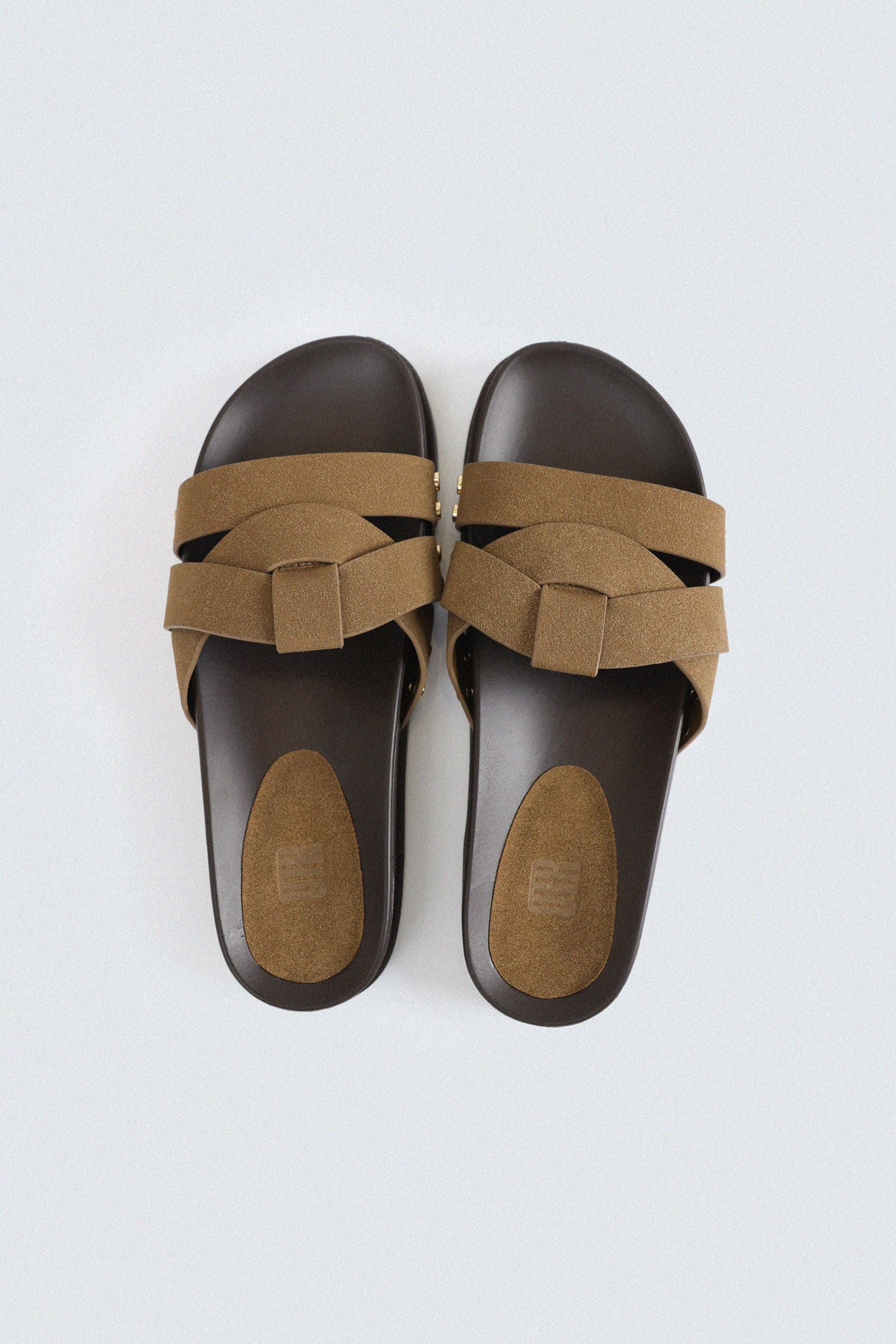 Suede Criss-Cross Flats - Image 2