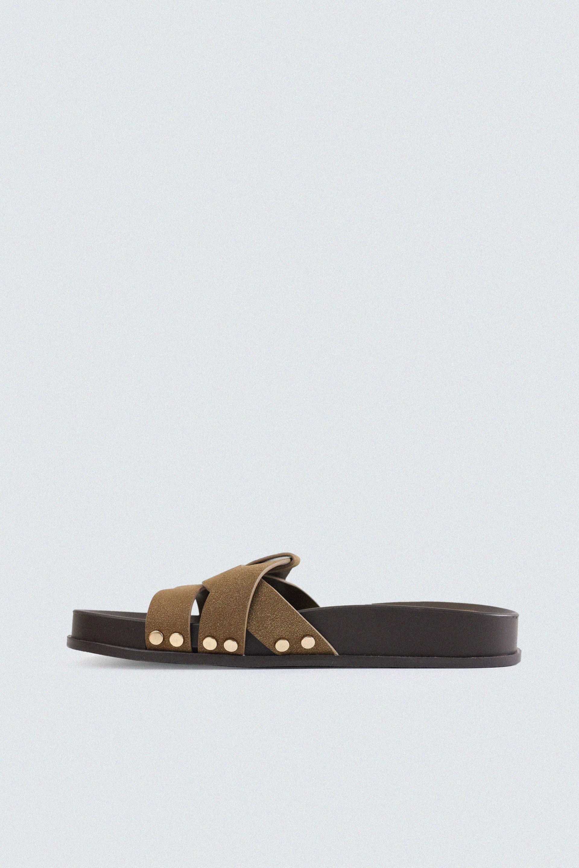 Suede Criss-Cross Flats - Image 4