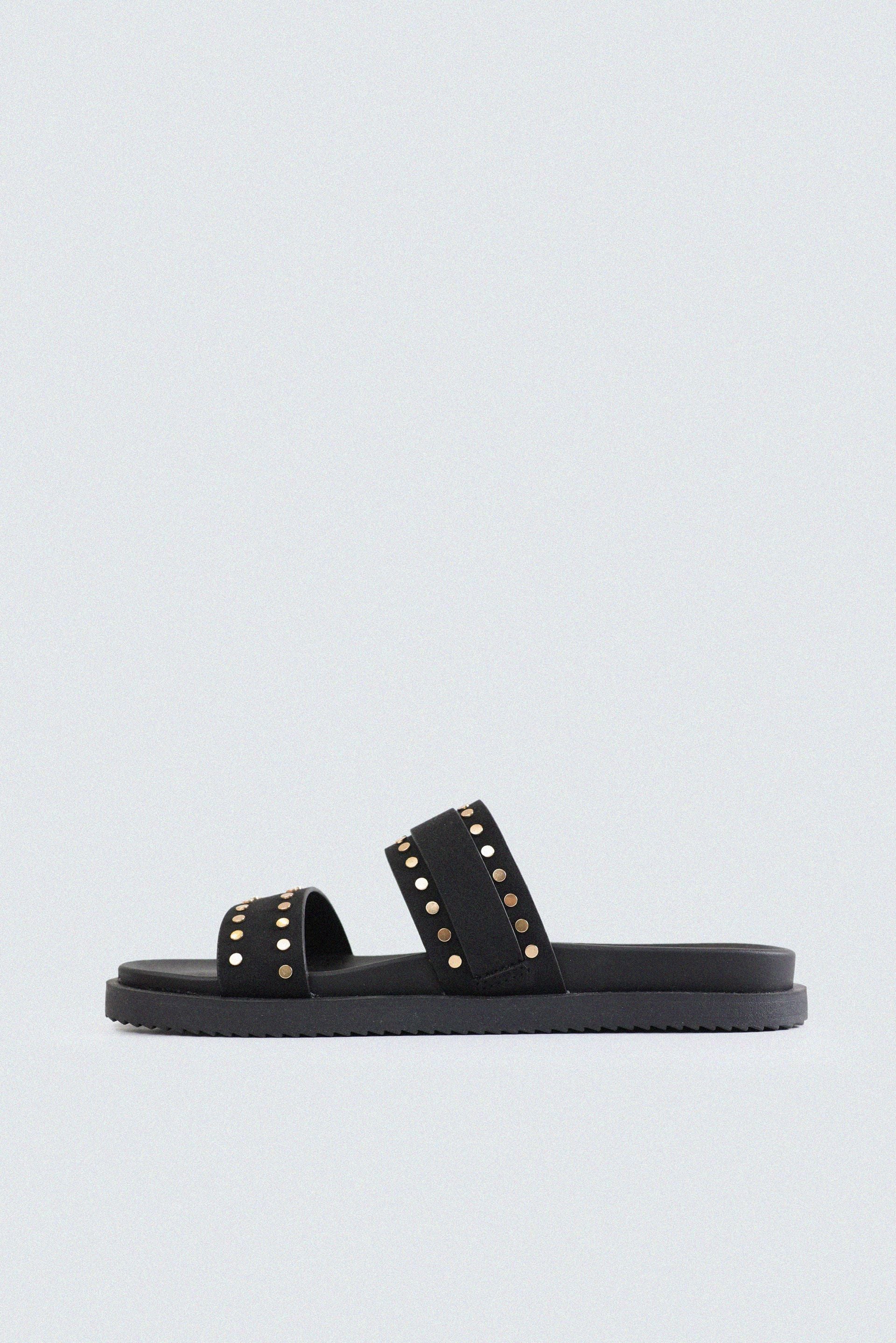 Studded Buckle Strap Flats - Image 10