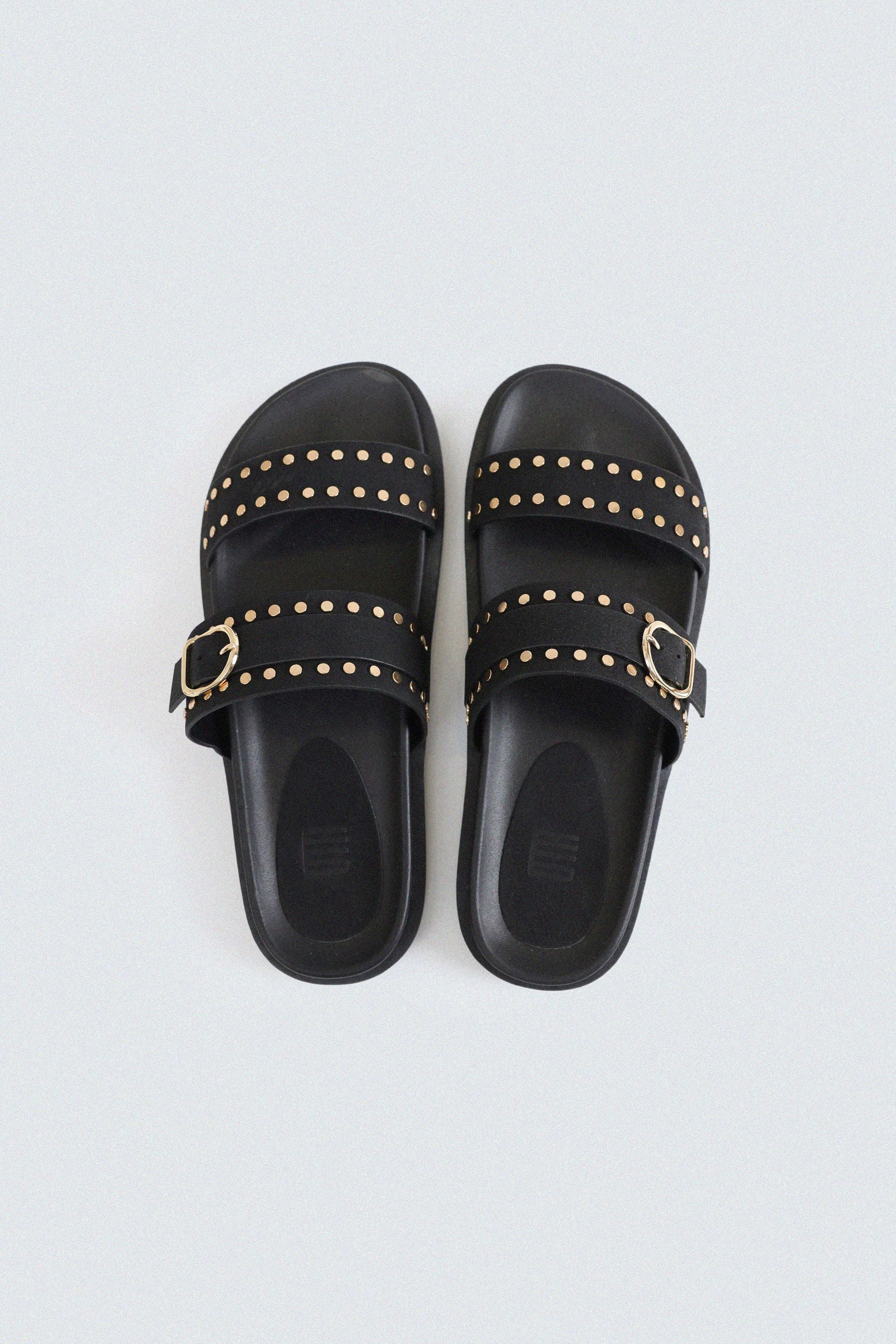 Studded Buckle Strap Flats - Image 8