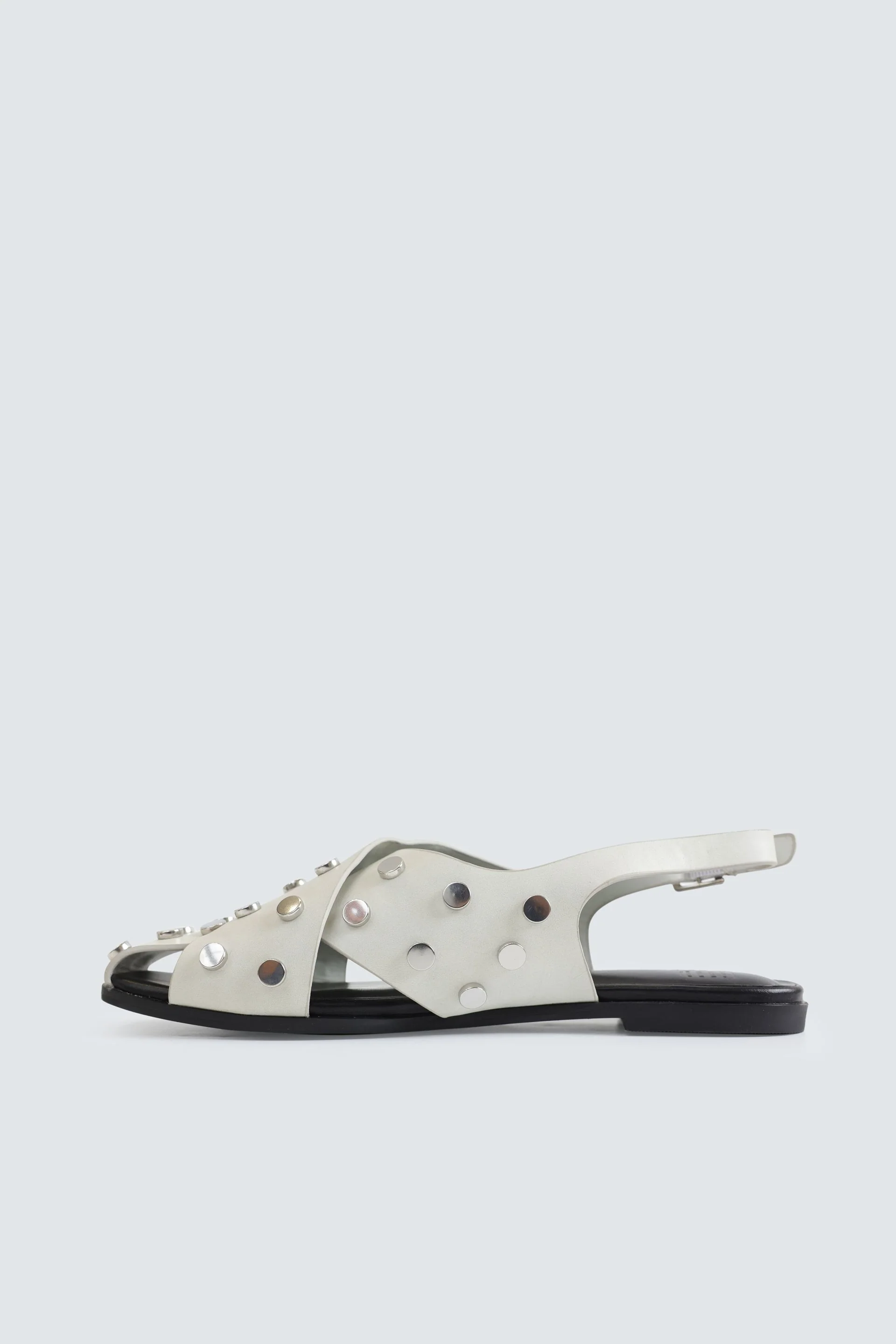 Criss-Cross Studded Mules - Image 11