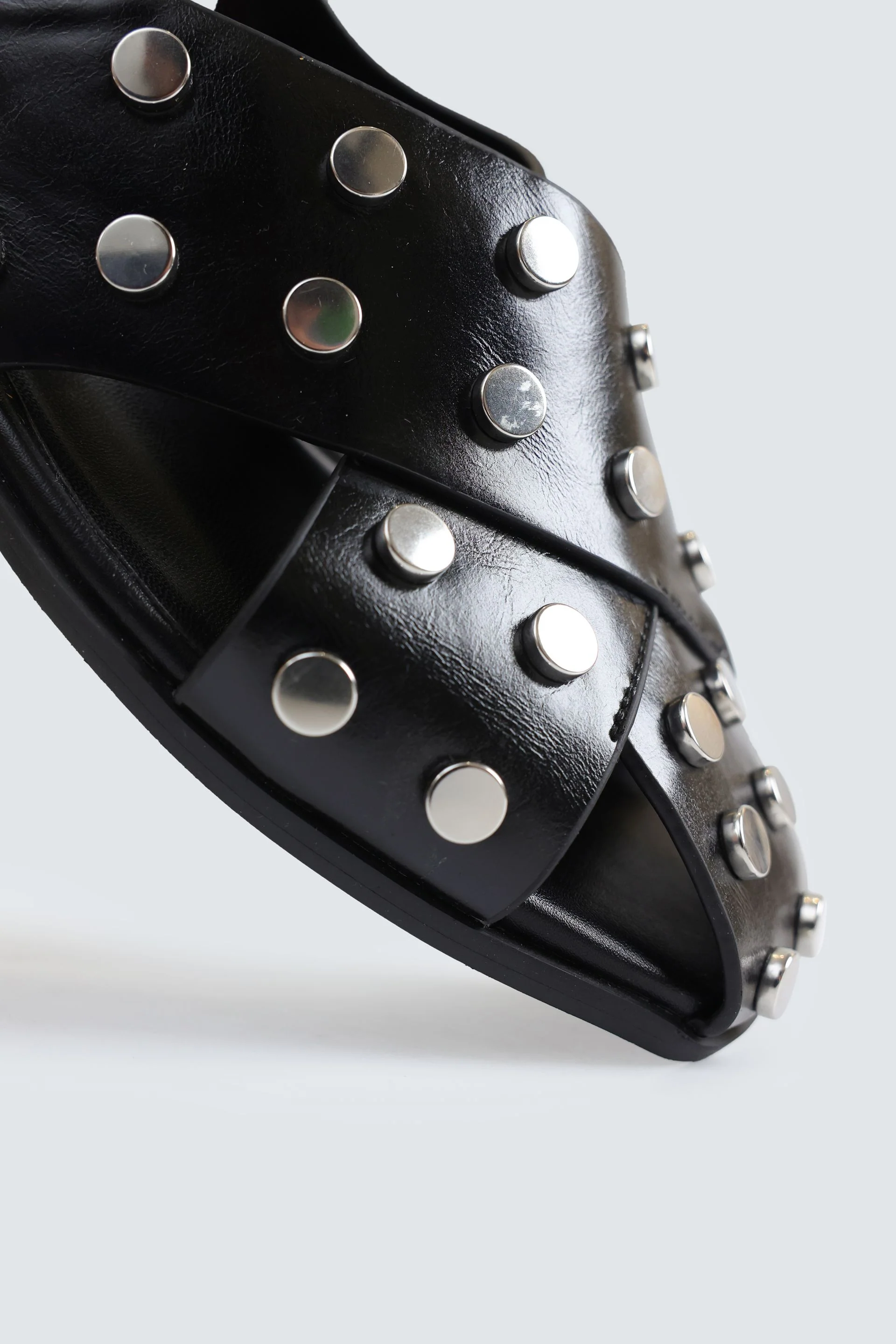 Criss-Cross Studded Mules - Image 2
