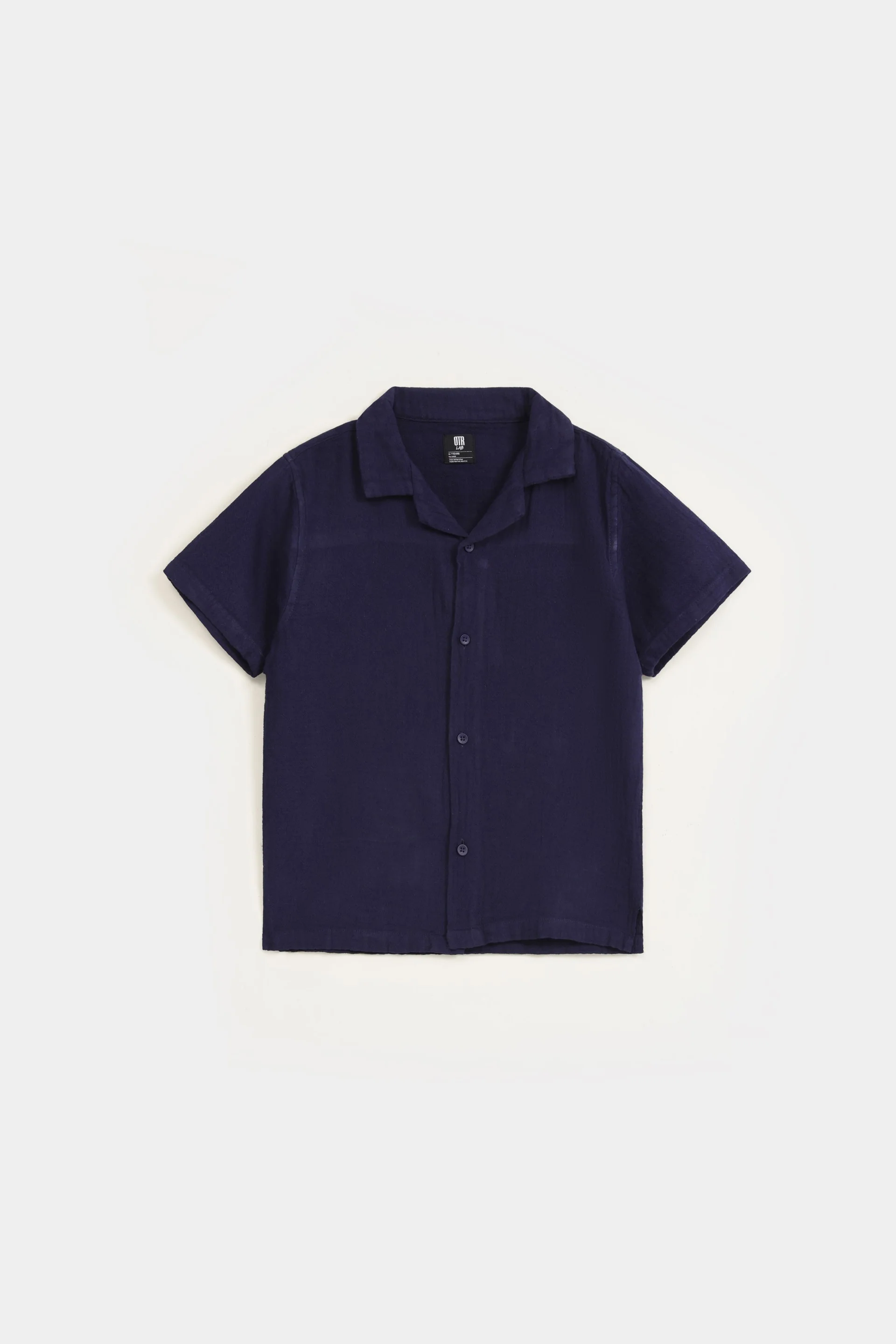 Resort Collar Textured Shirt