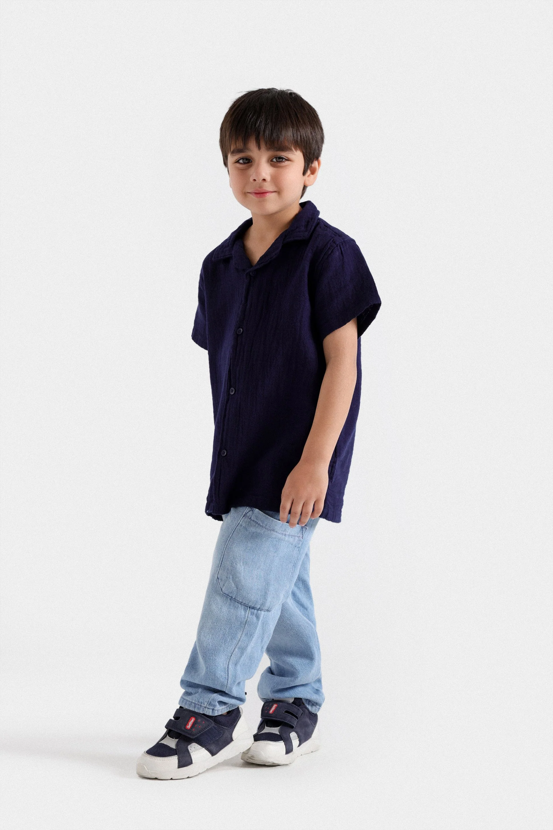 Resort Collar Textured Shirt - Image 4