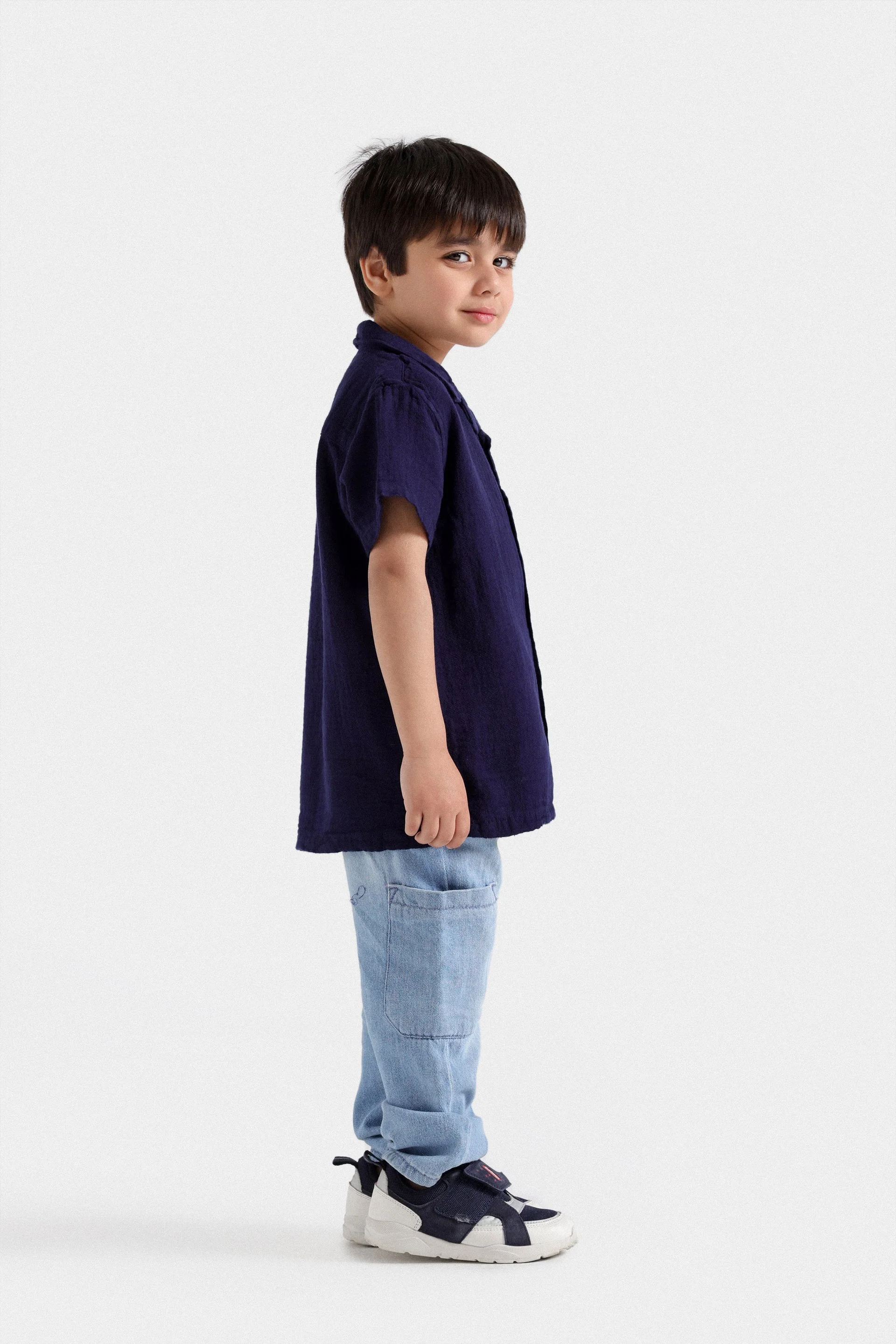 Resort Collar Textured Shirt - Image 5