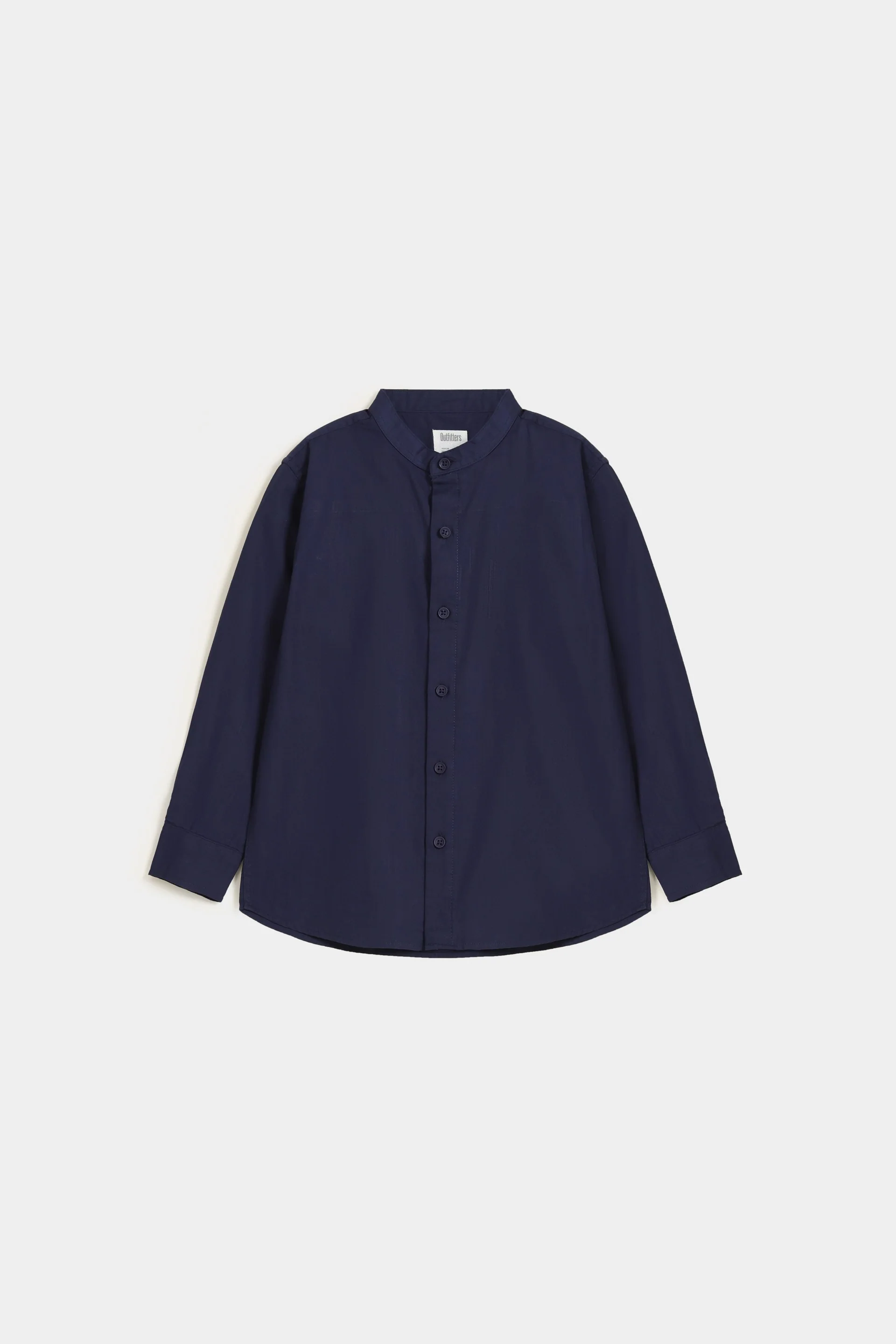 Basic Mandarin Collar Shirt