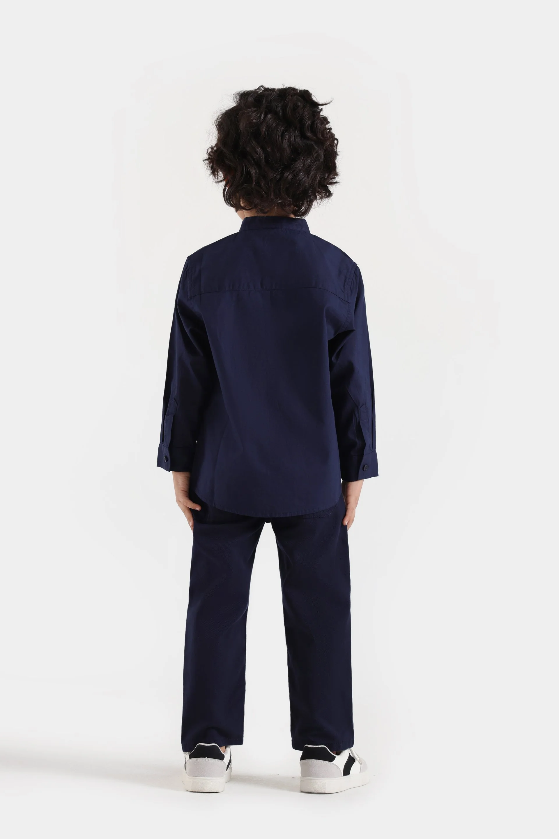 Basic Mandarin Collar Shirt - Image 5