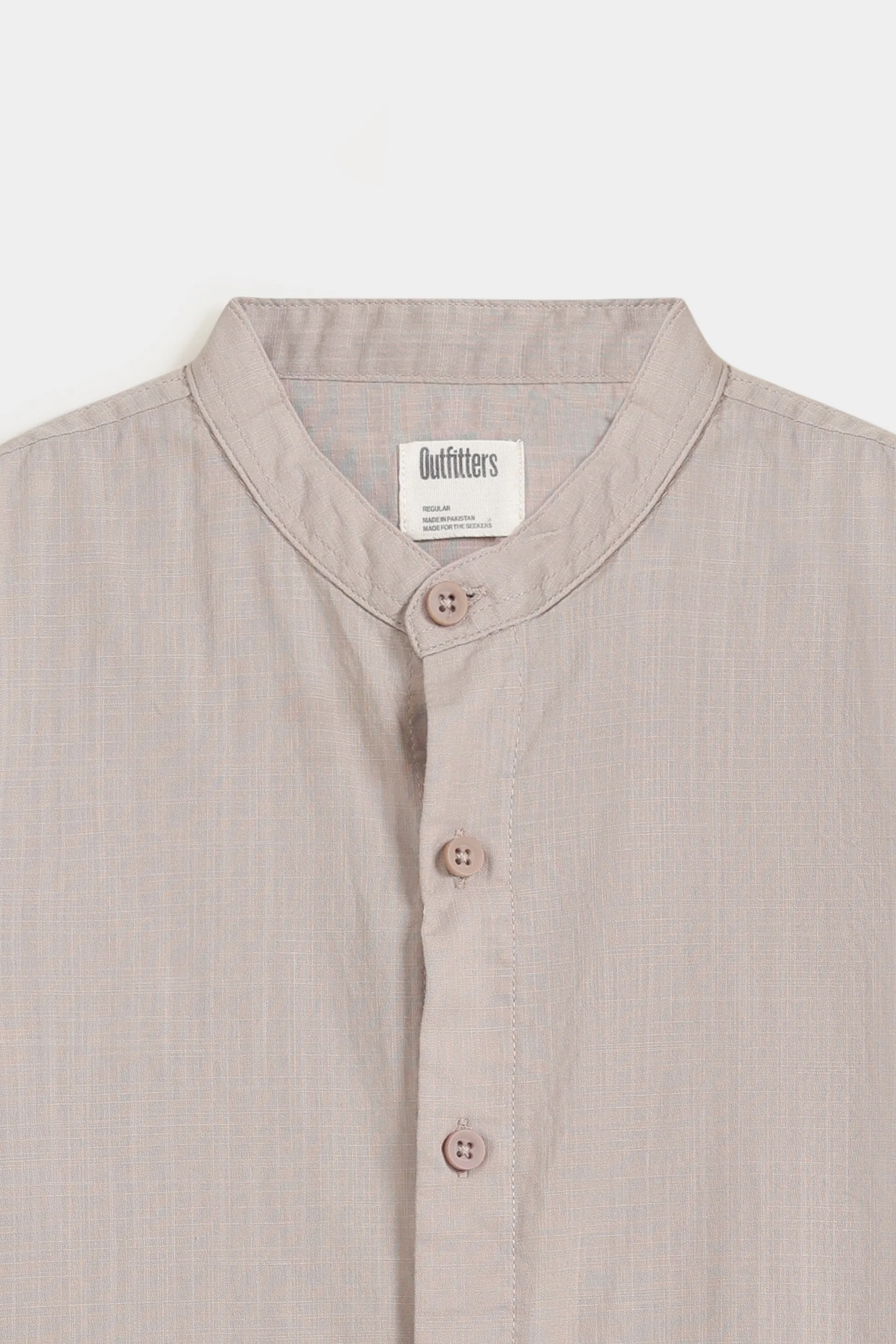 Basic Mandarin Collar Shirt - Image 7
