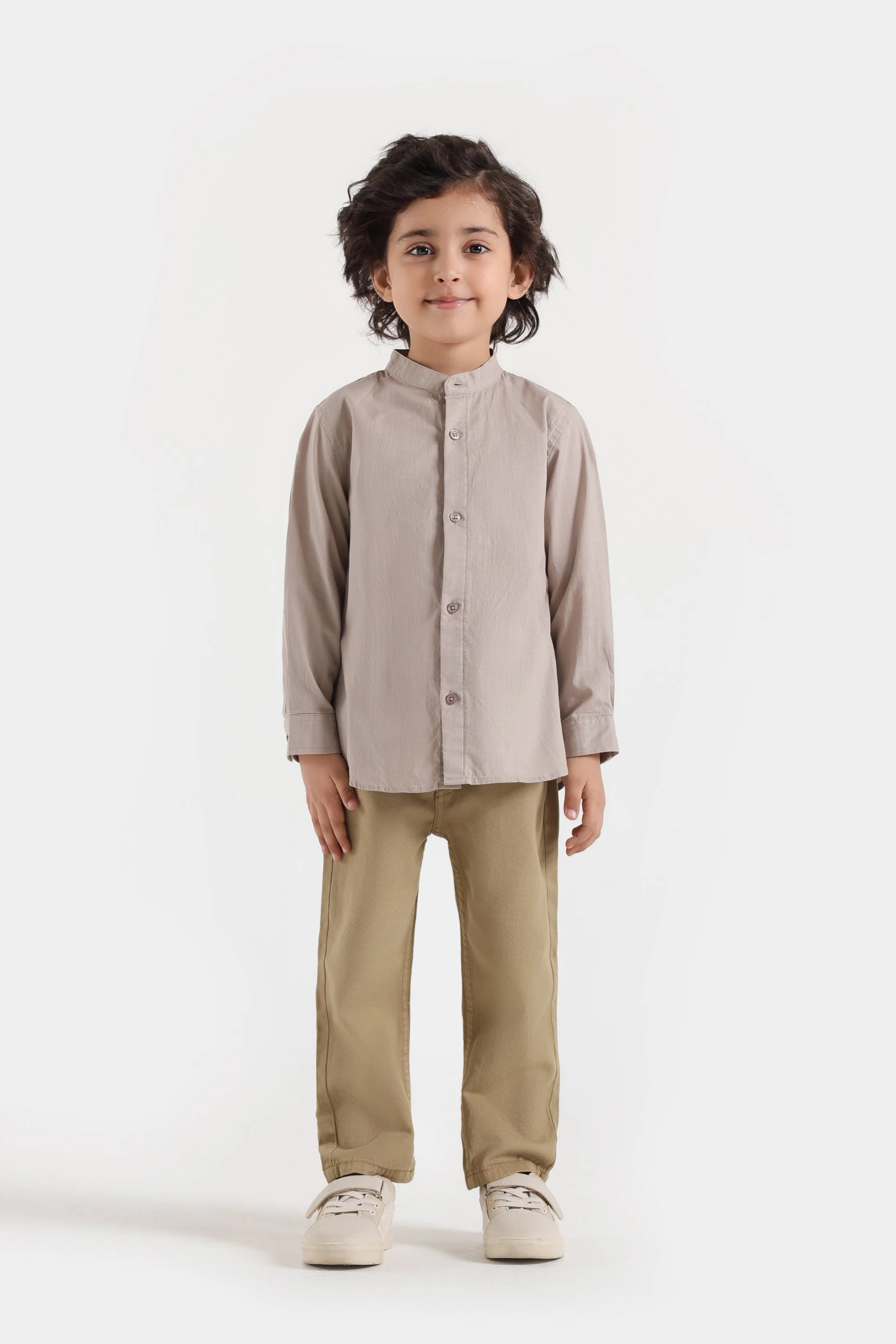 Basic Mandarin Collar Shirt - Image 8